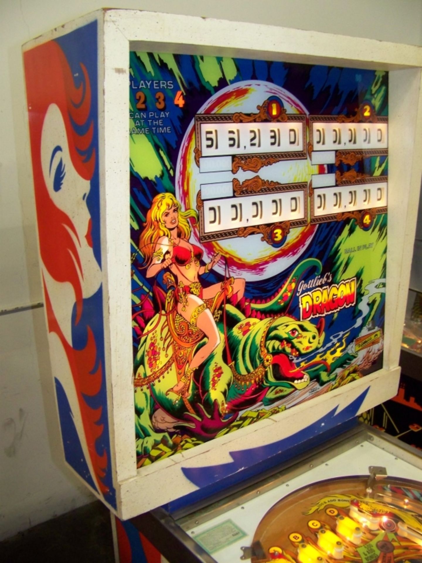 DRAGON PINBALL MACHINE ELCTRO MECHANICAL GOTTLIEB - Image 8 of 14