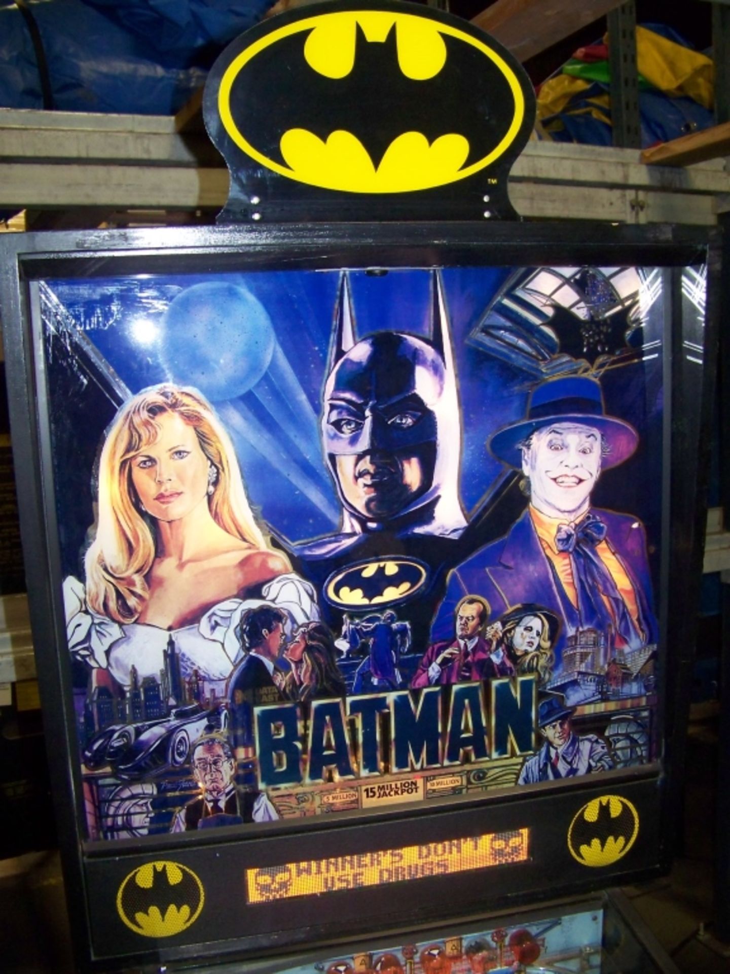 BATMAN PINBALL MACHINE W / TOPPER1991 DATA EAST - Image 5 of 13