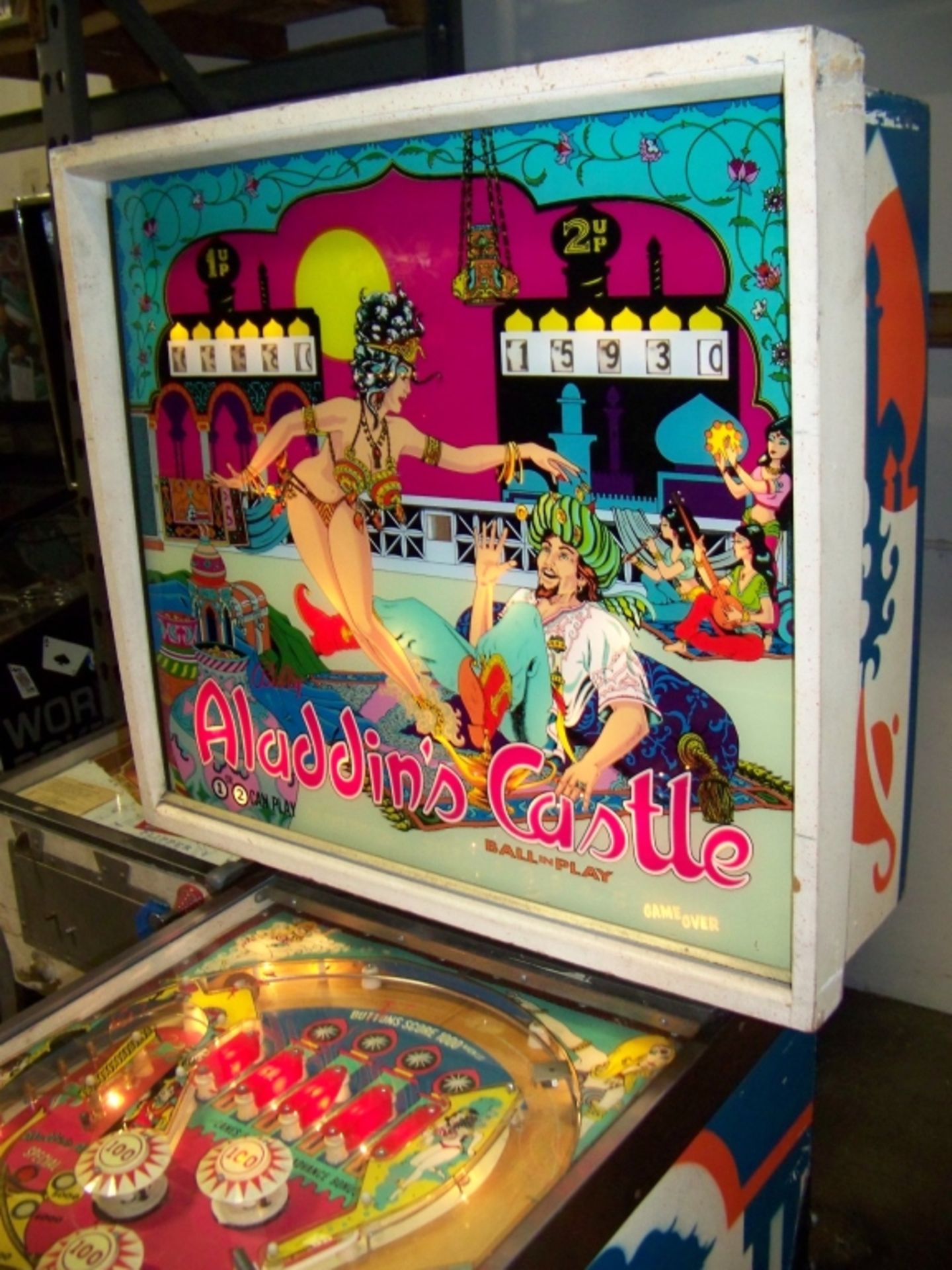 ALADDINS CASTLE PINBALL MACHINE 1976 BALLY - Image 7 of 11