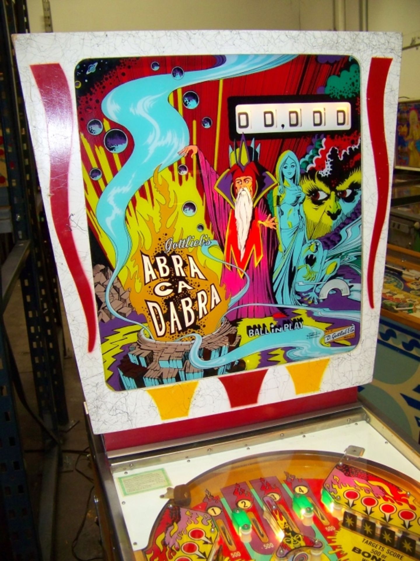 ABRA CA DABRA PINBALL MACHINE 1975 GOTTLIEB - Image 5 of 15