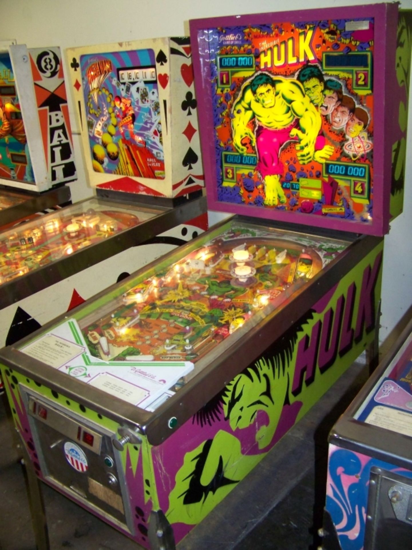 MARVEL'S THE INCREDIBLE HULK PINBALL MACHINE 1979 - Image 7 of 9