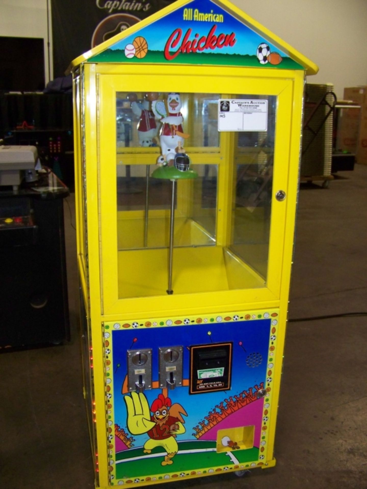 ALL AMERICAN CHICKEN CAPSULE VENDING MACHINE