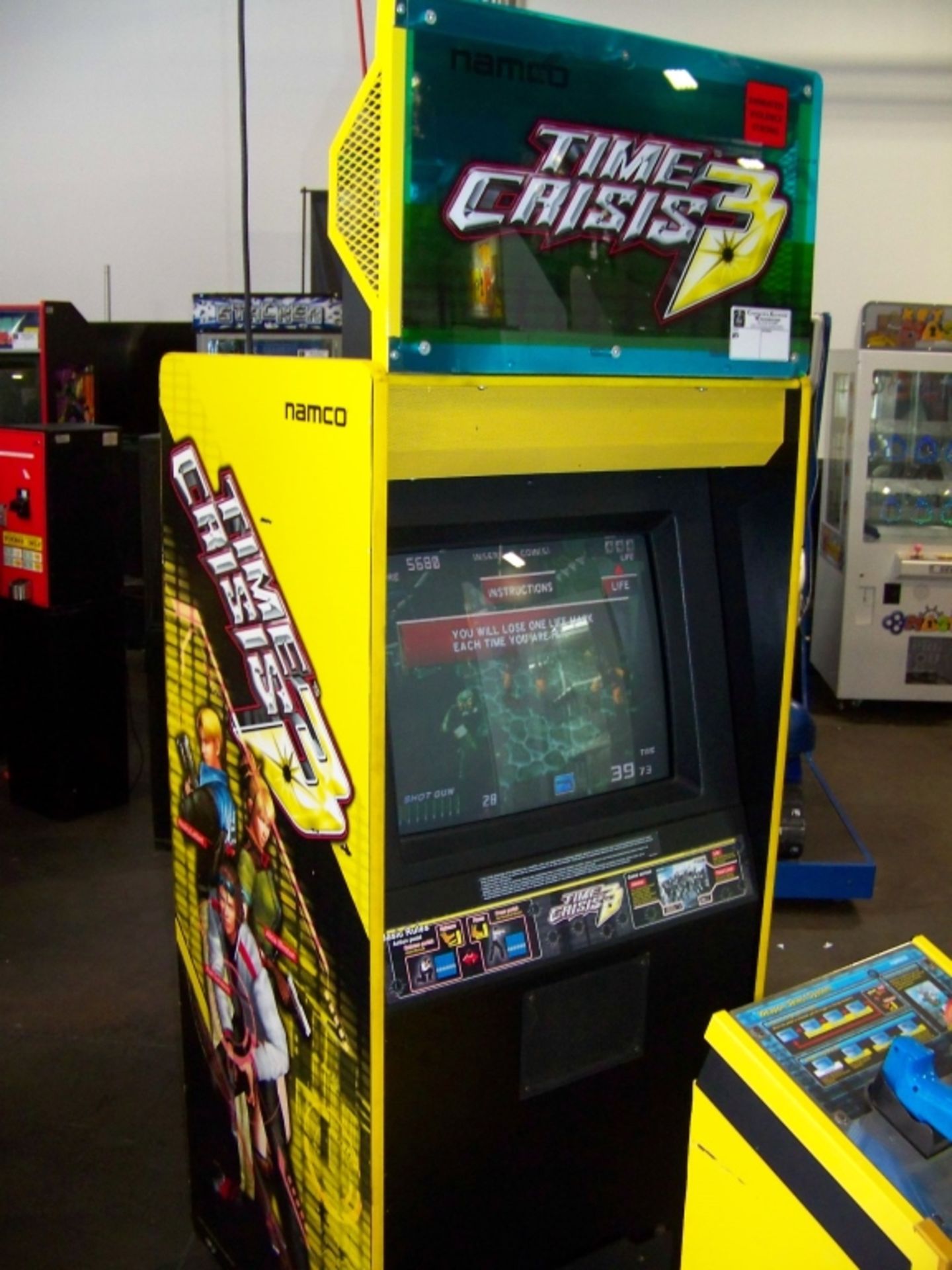 TIME CRISIS 3 SINGLE SHOOTER ARCADE GAME NAMCO - Image 5 of 5