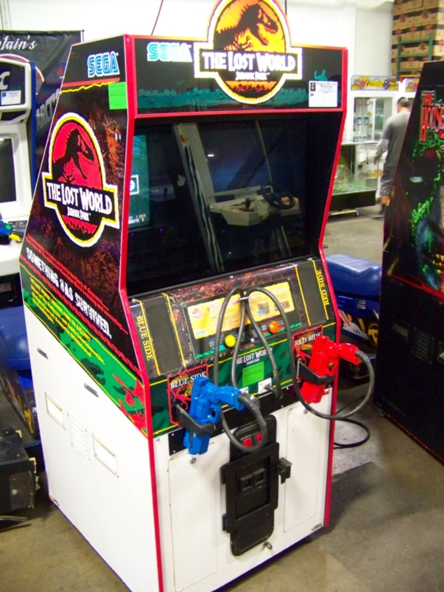 LOST WORLD JURASSIC PARK SHOOTER ARCADE GAME SEGA