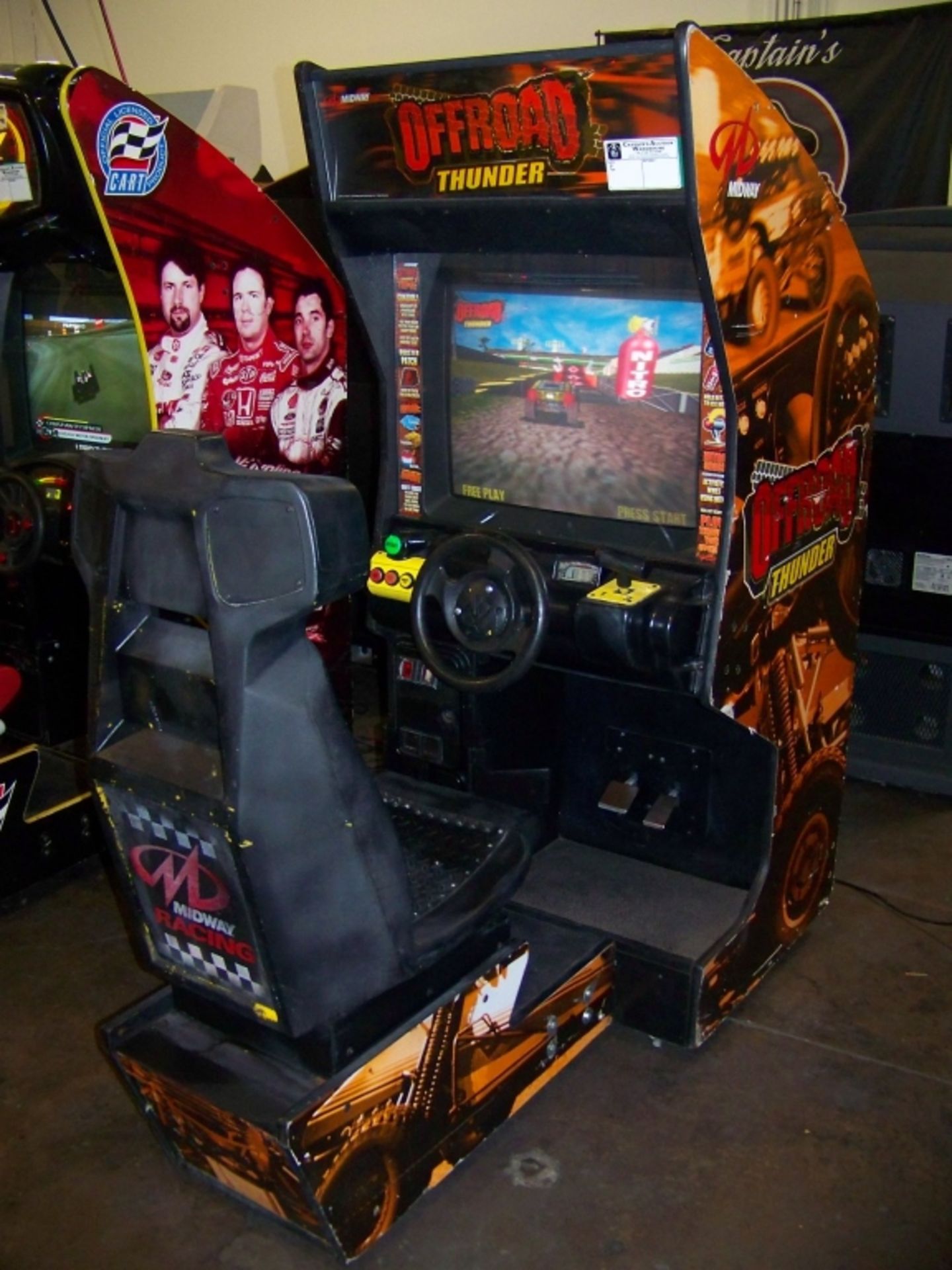 OFFROAD THUNDER RACING ARCADE GAME MIDWAY - Image 4 of 4