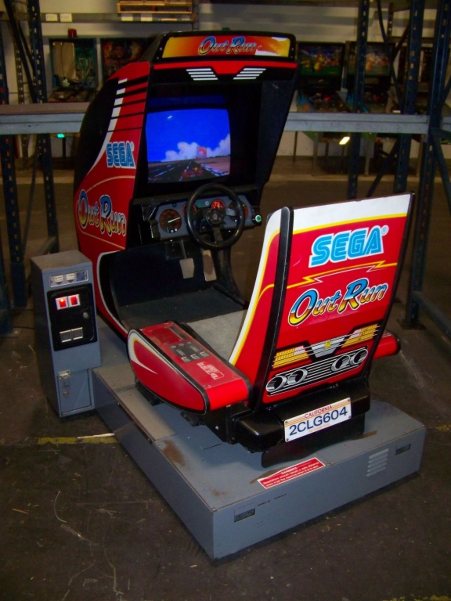 SEGA OUTRUN CLASSIC DELUXE ARCADE GAME MOTION