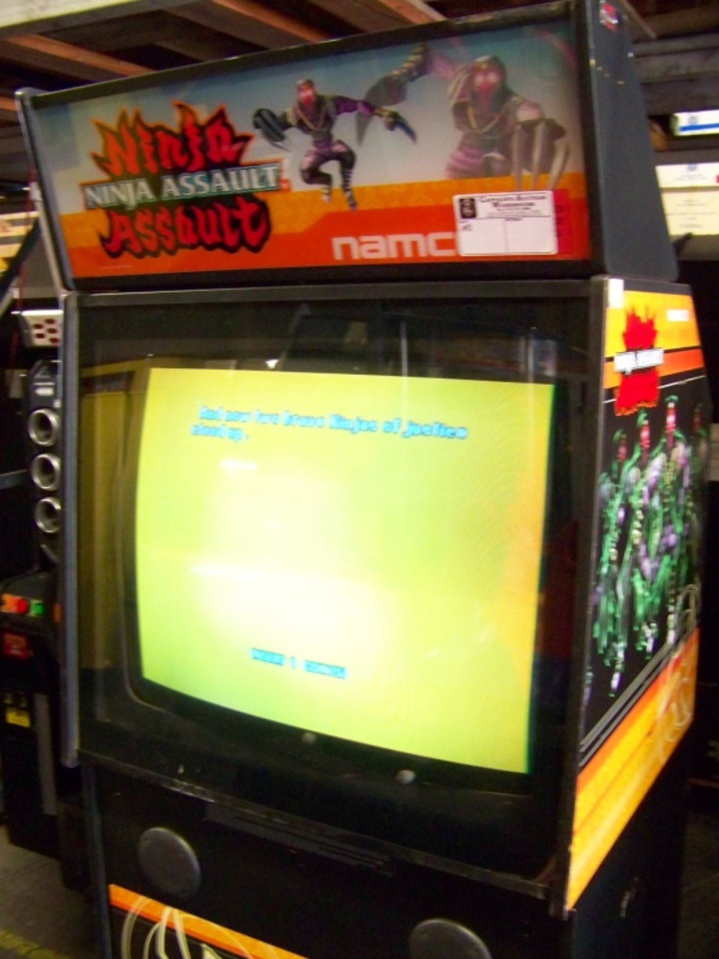 NINJA  ASSAULT DELUXE SHOOTER ARCADE GAME NAMCO - Image 3 of 6
