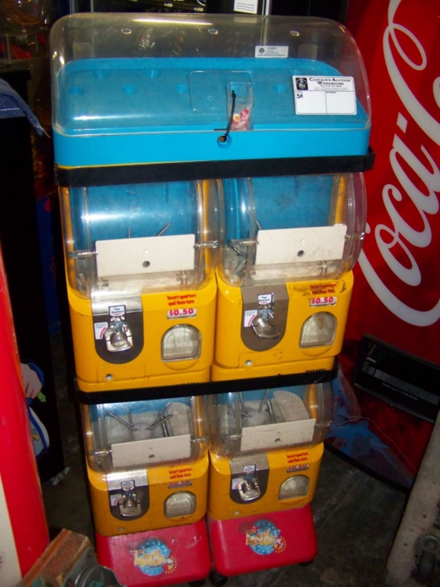 TOMY GACHA DUAL BIN CAPSULE VENDING MACHINE