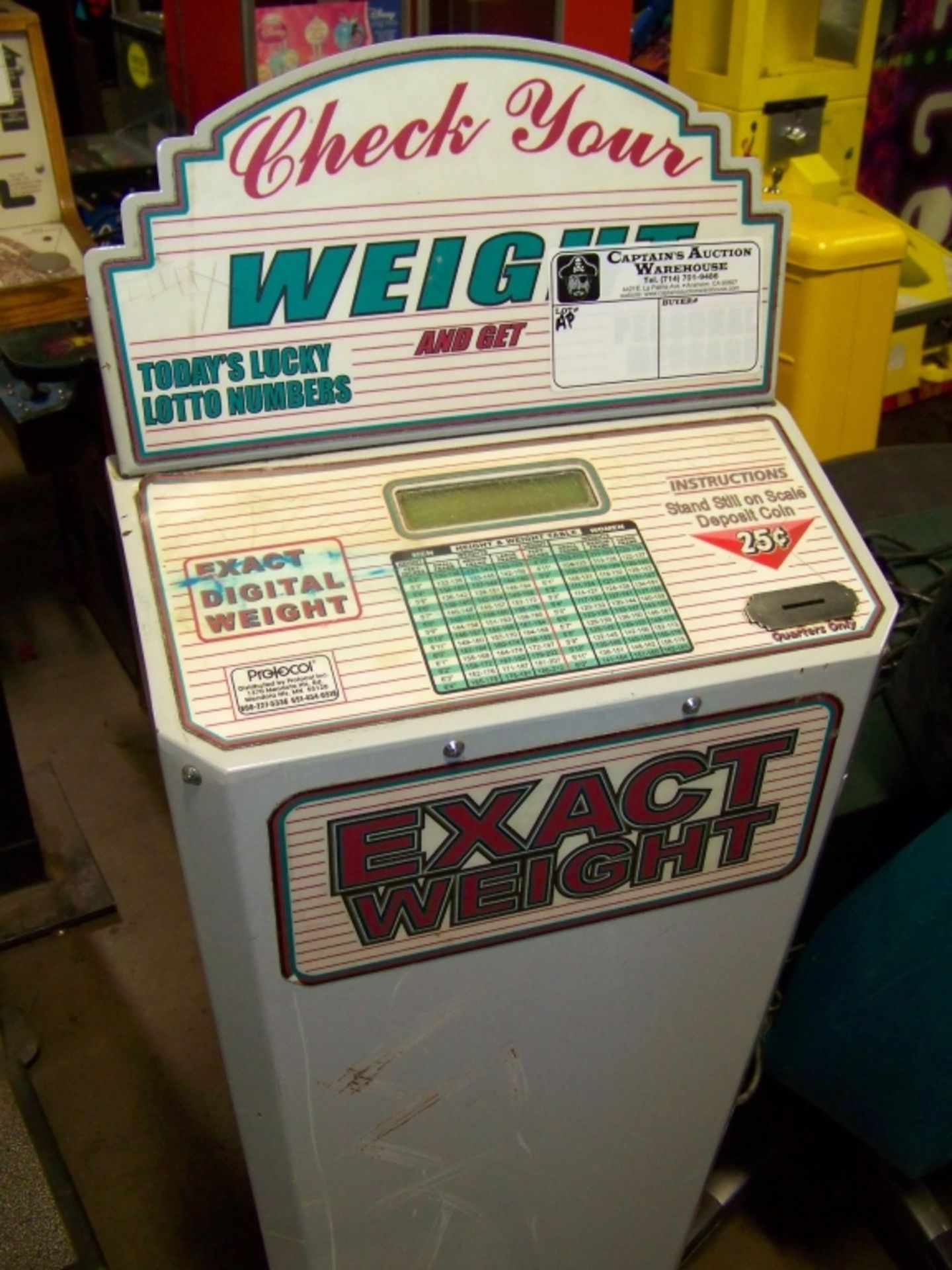 CHECK YOUR WEIGHT SCALE NOVELTY COIN OP - Image 2 of 2