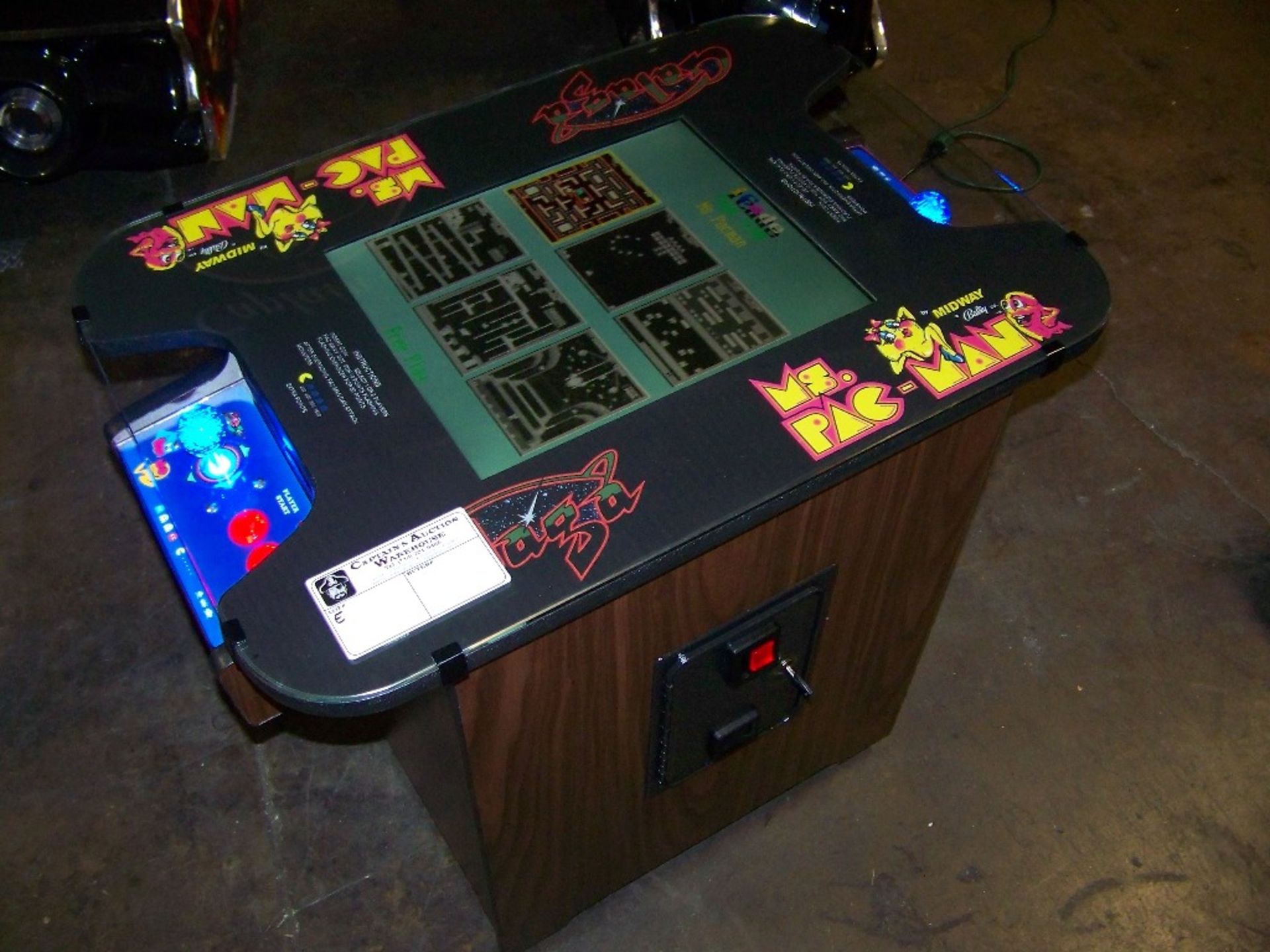 Check pictures for details.Â  NOTE:BRAND NEW MULTICADE ALL LIGHTED CONTROLS. A GREAT GAME ROOM