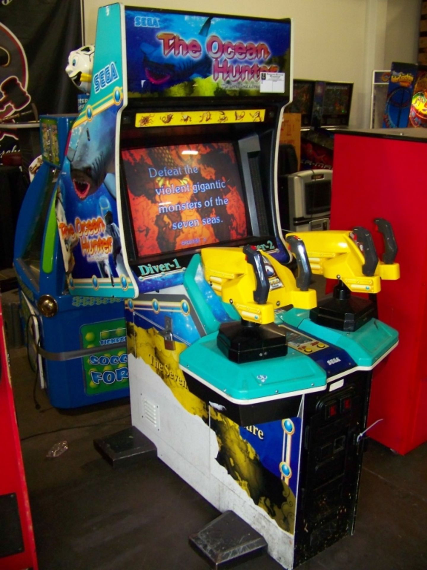 THE OCEAN HUNTER SHOOTER ARCADE GAME SEGA