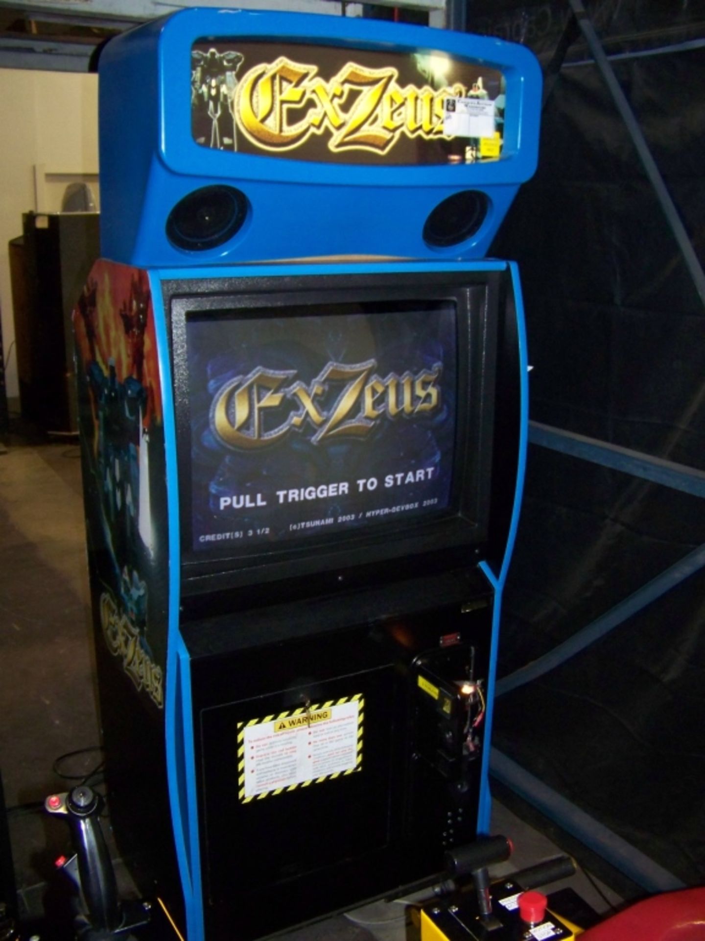 EX ZUES MOTION ARCADE GAME TSUMO CABINET SITDOWN