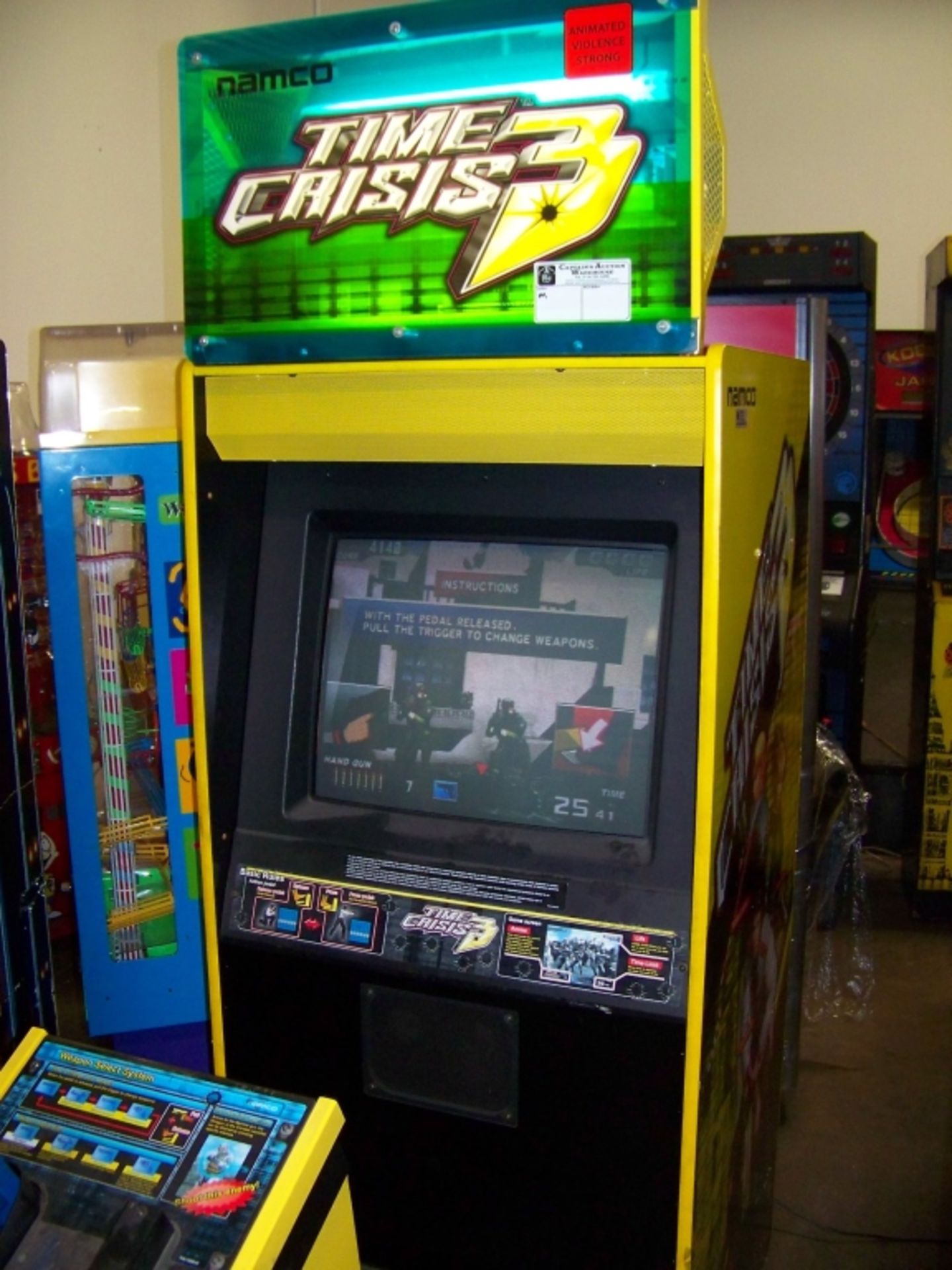 TIME CRISIS 3 SINGLE SHOOTER ARCADE GAME NAMCO - Image 4 of 4