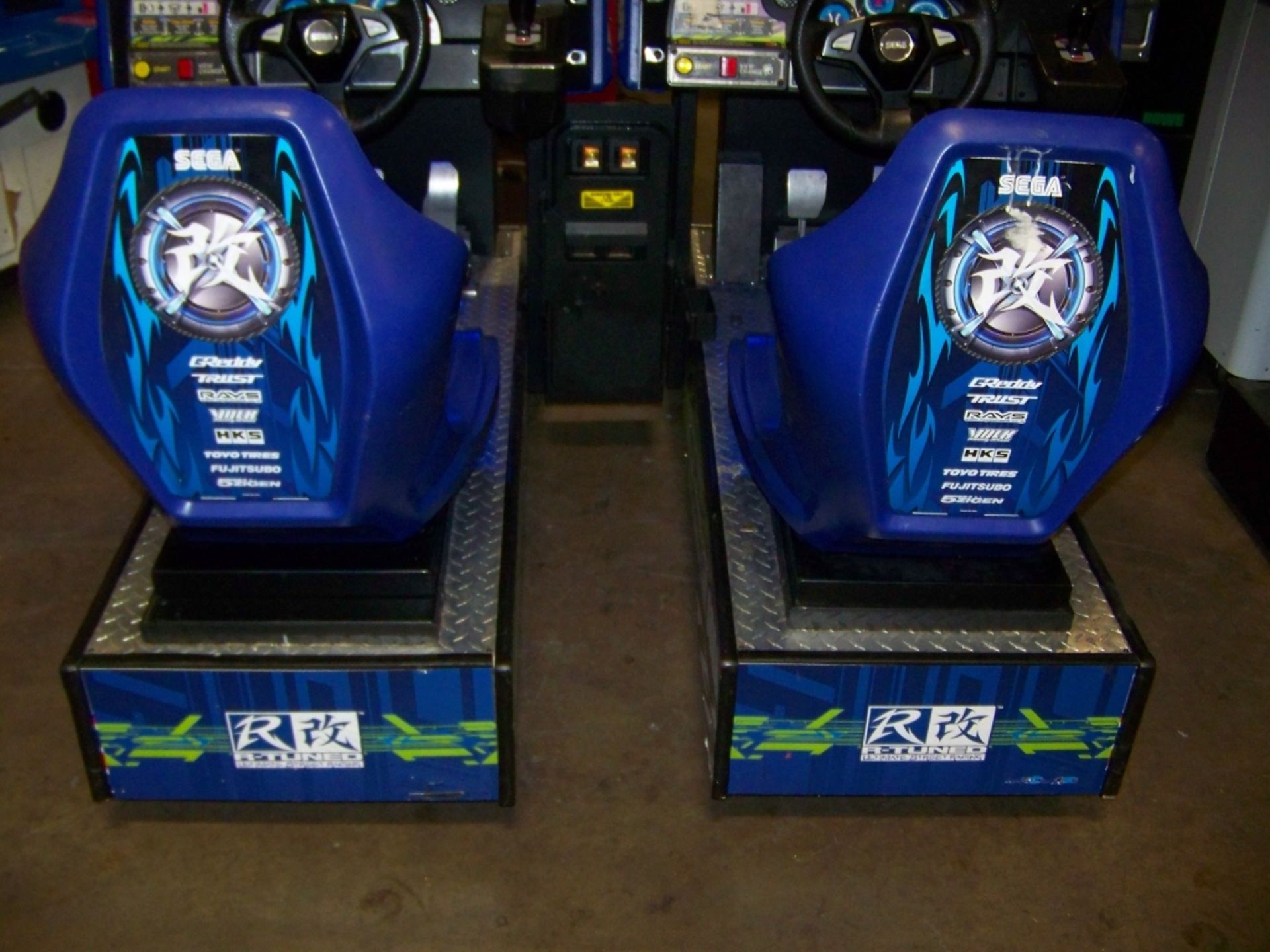 R-TUNED LINKED RACING ARCADE GAME SEGA - Image 2 of 7