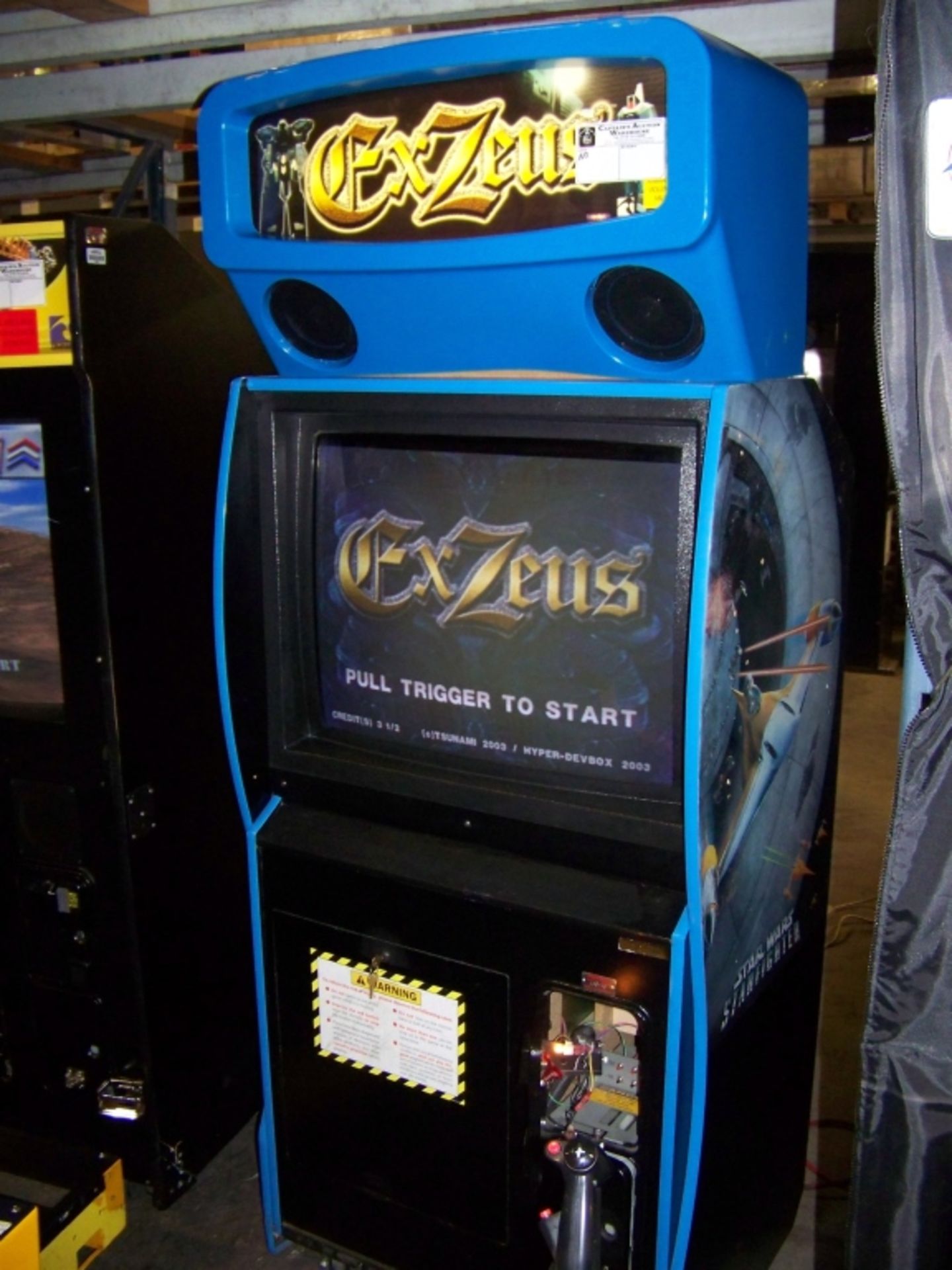 EX ZUES MOTION ARCADE GAME TSUMO CABINET SITDOWN - Image 3 of 4