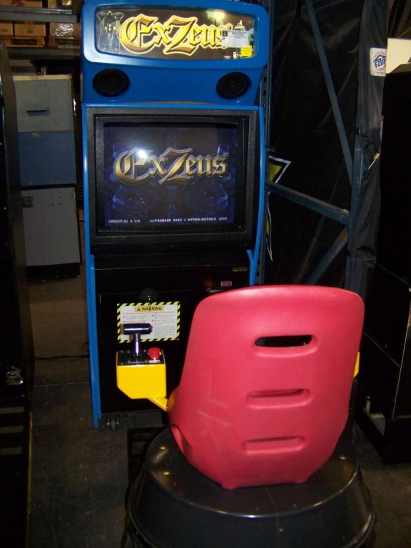 EX ZUES MOTION ARCADE GAME TSUMO CABINET SITDOWN - Image 4 of 4