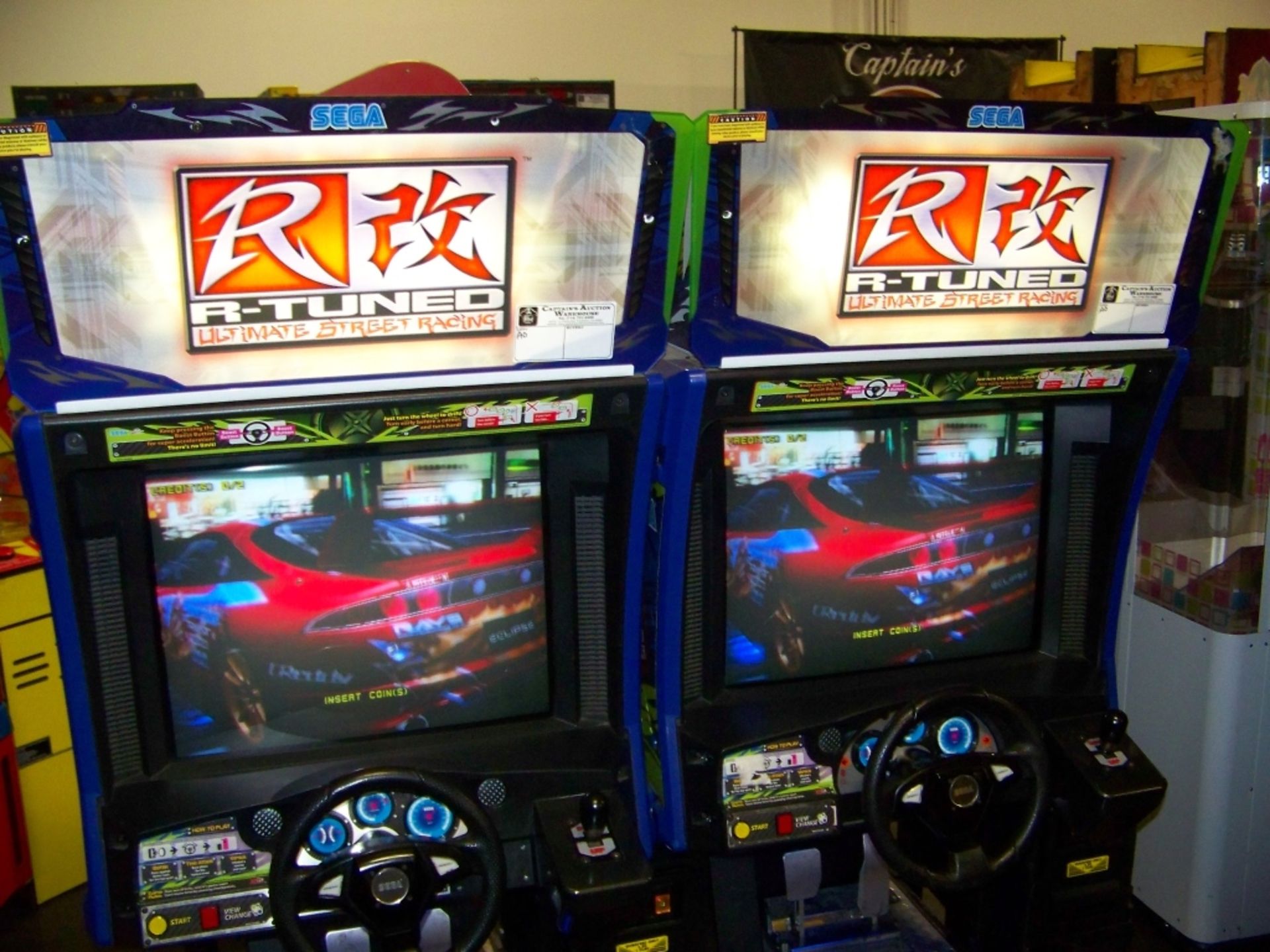 R-TUNED LINKED RACING ARCADE GAME SEGA