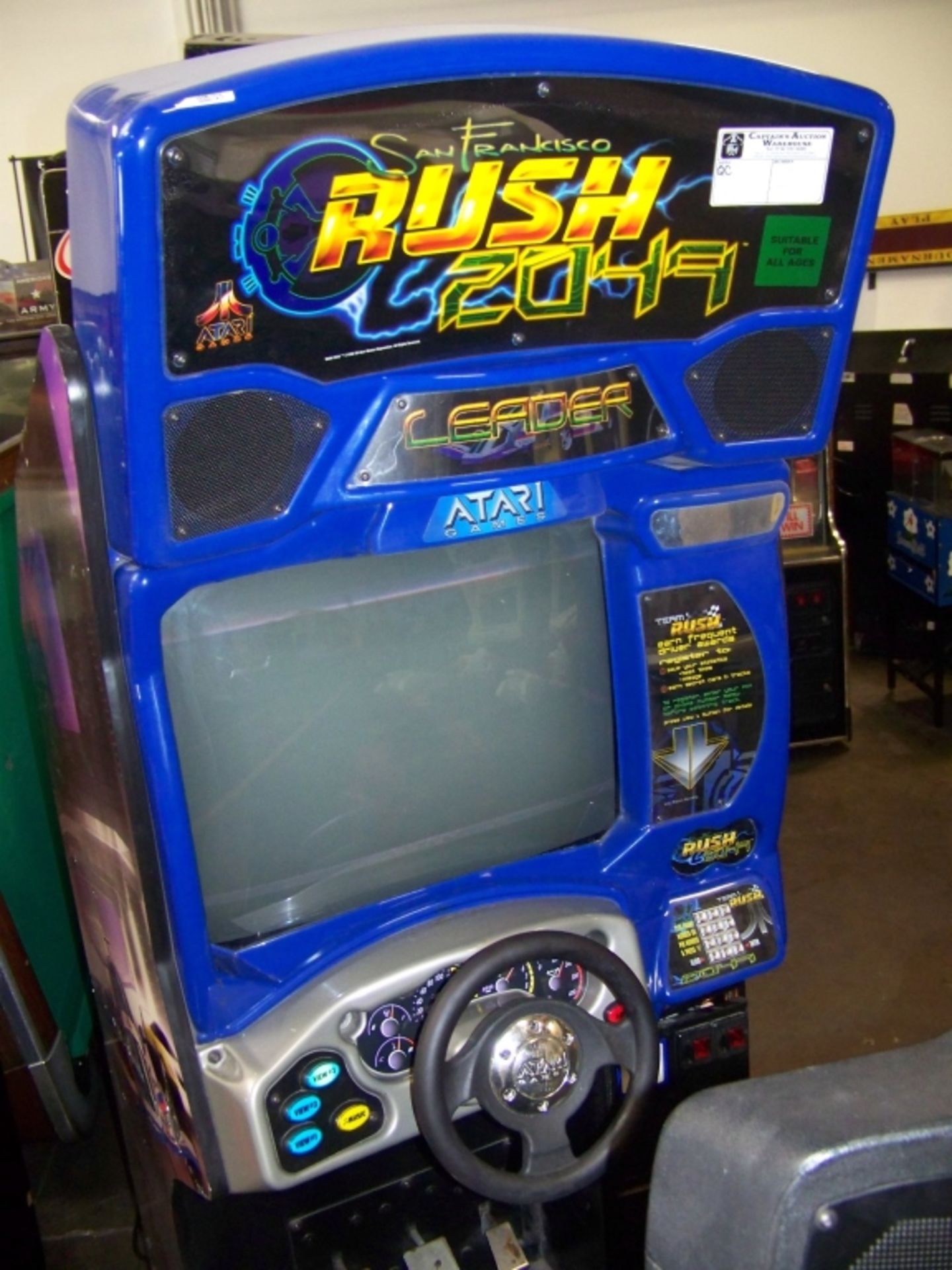 RUSH 2049 SITDOWN DRIVER ARCADE GAME - Image 2 of 3