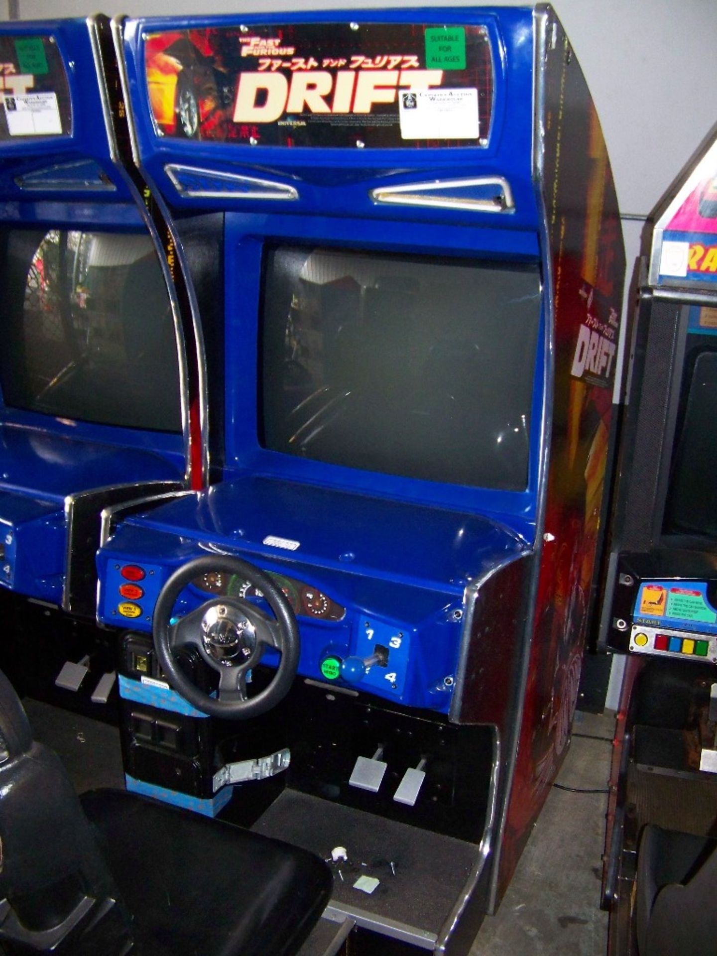 DRIFT FAST & FURIOUS 31" DX RACING ARCADE GAME - Image 3 of 5