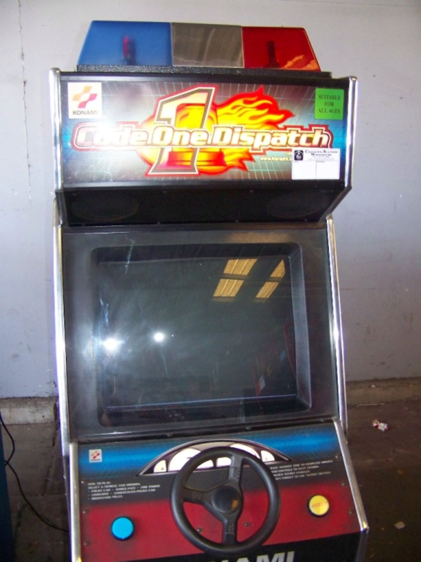 CODE ONE DISPATCH KONAMI ARCADE - Image 3 of 3