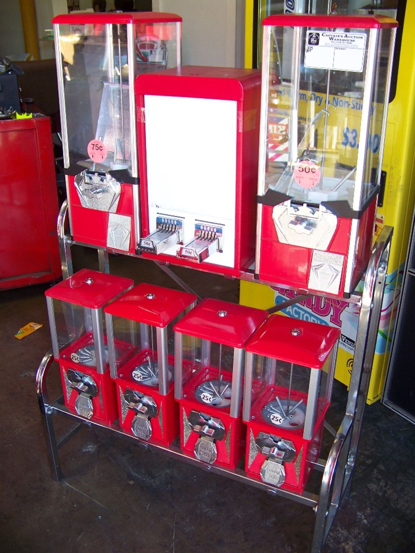 COMBO BULK VENDING RACK 2-SELECT 2-2" 4-1" CAPS