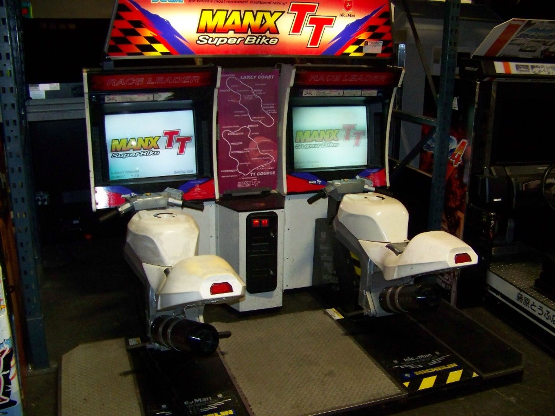 MANX TT SUPERBIKES TWIN RACER ARCADE GAME SEGA