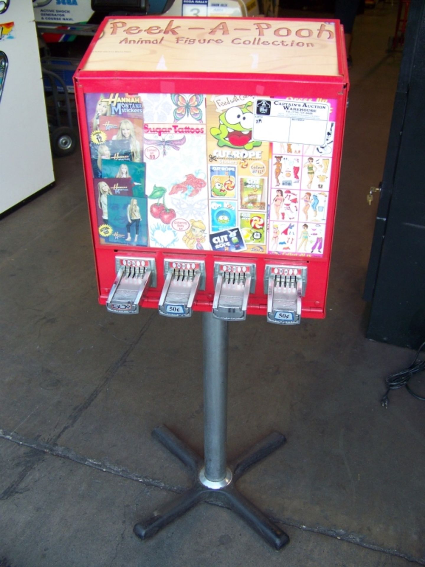 4 SELECT STICKER TATTOO VENDING STAND