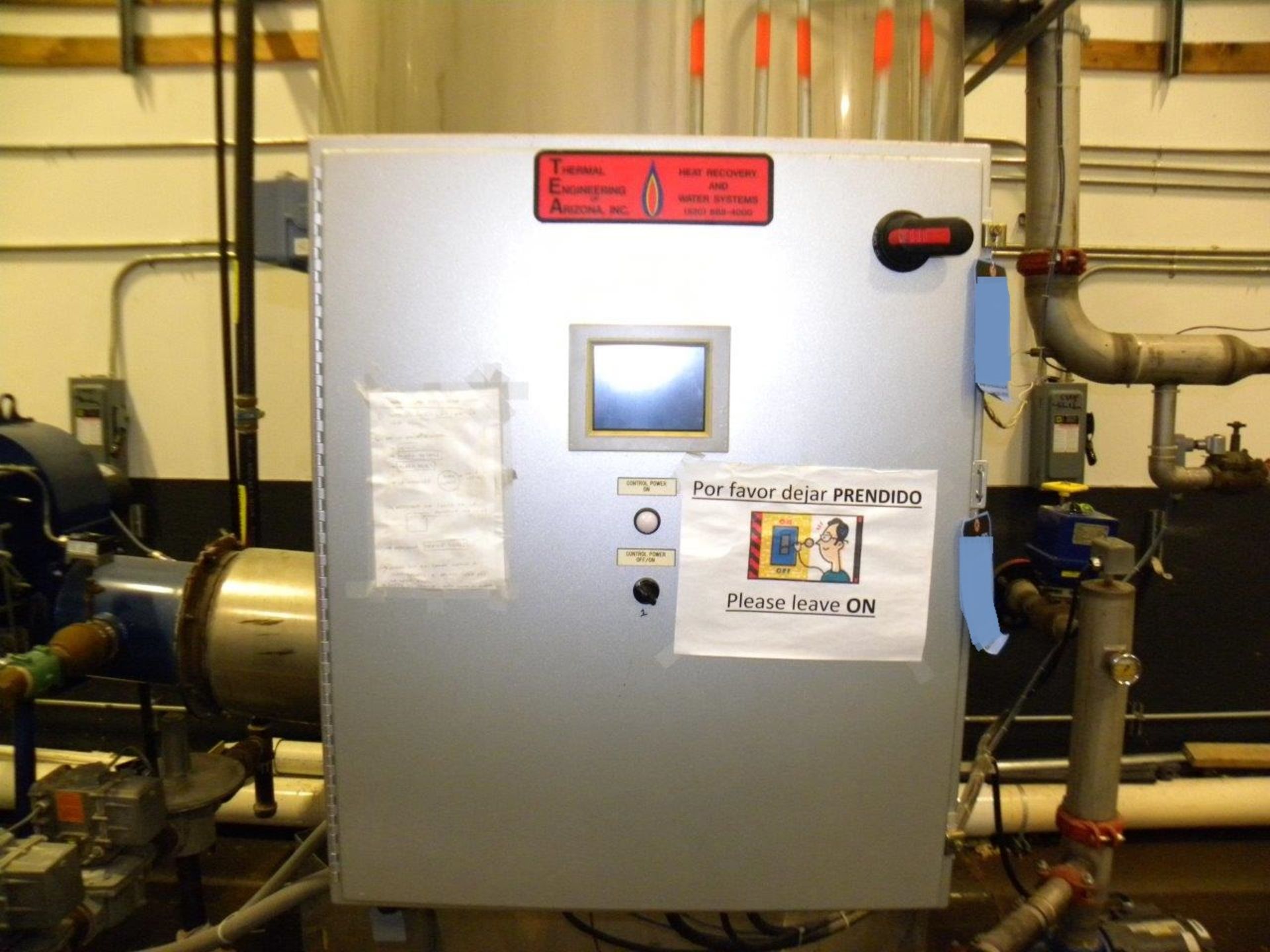 WATER HEATER. MFG – 2009 by “Thermal Engineering of Arizona”. “SUPERHEATER” 6.3 Million BTU. ALL - Image 3 of 7