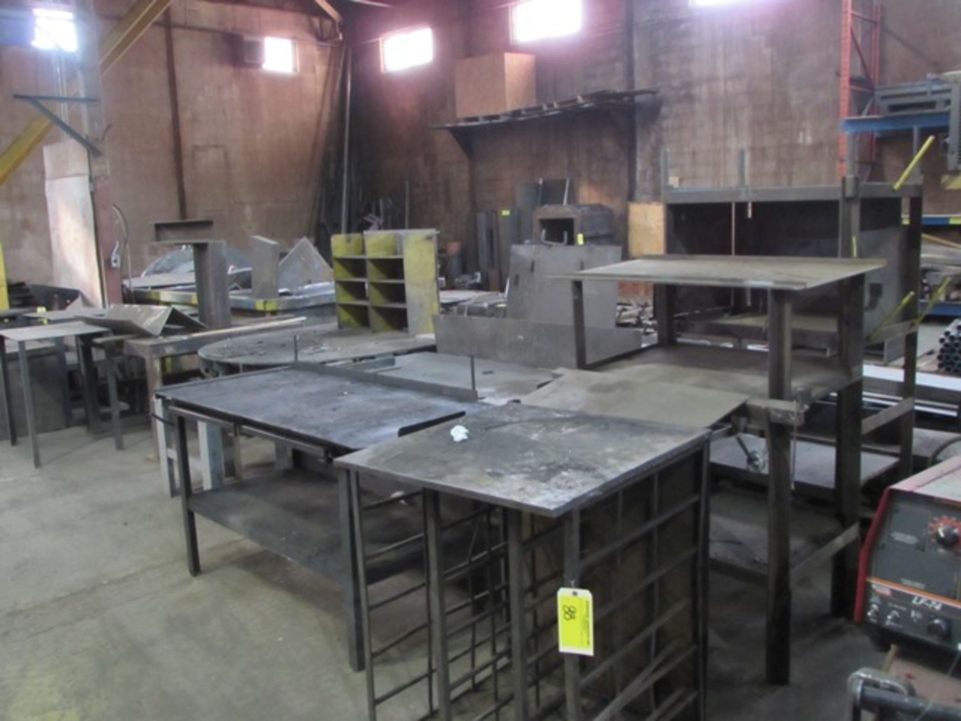 Lot ass't metal work tables