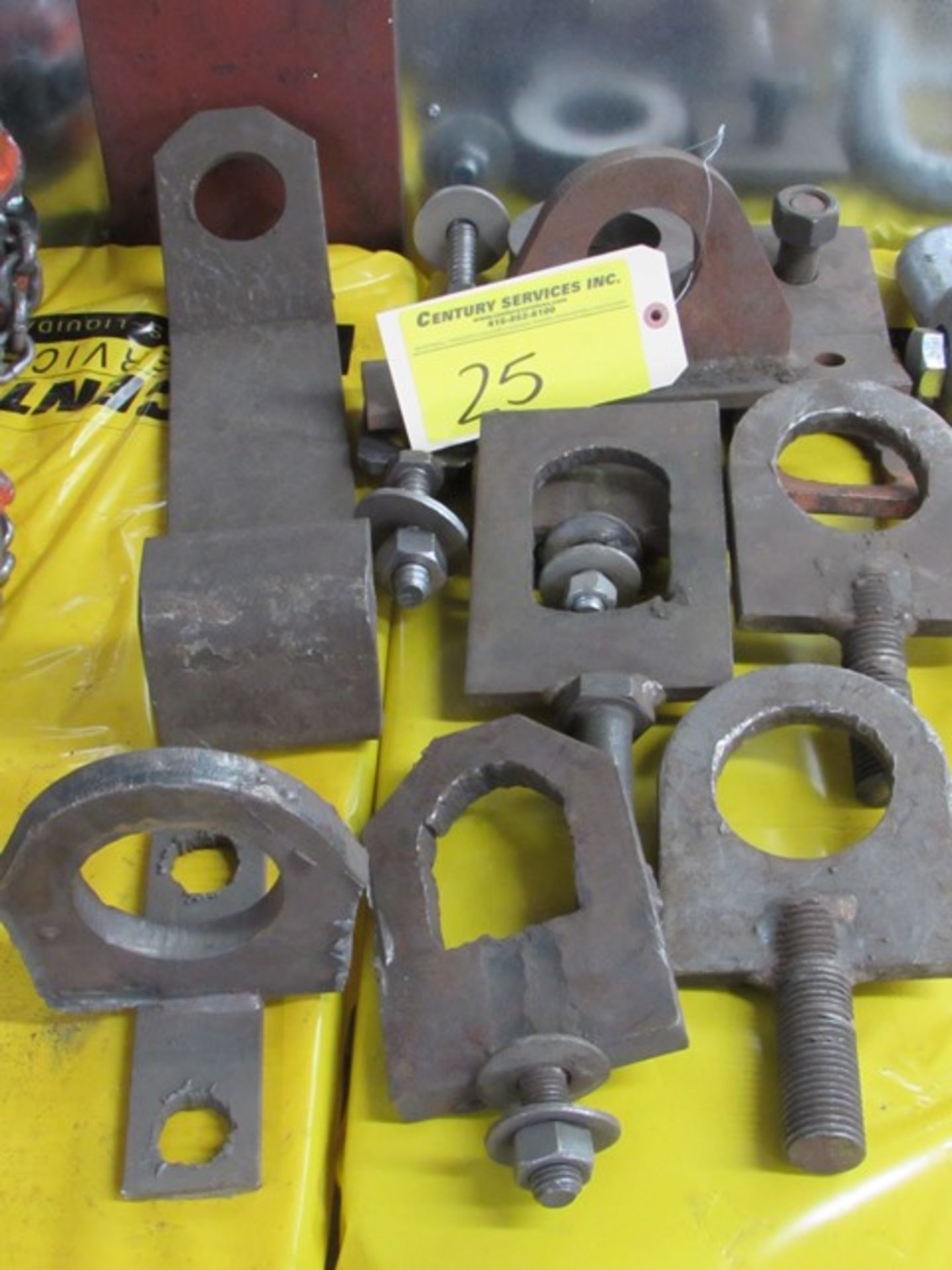 Lot lifting clamps, eyelets