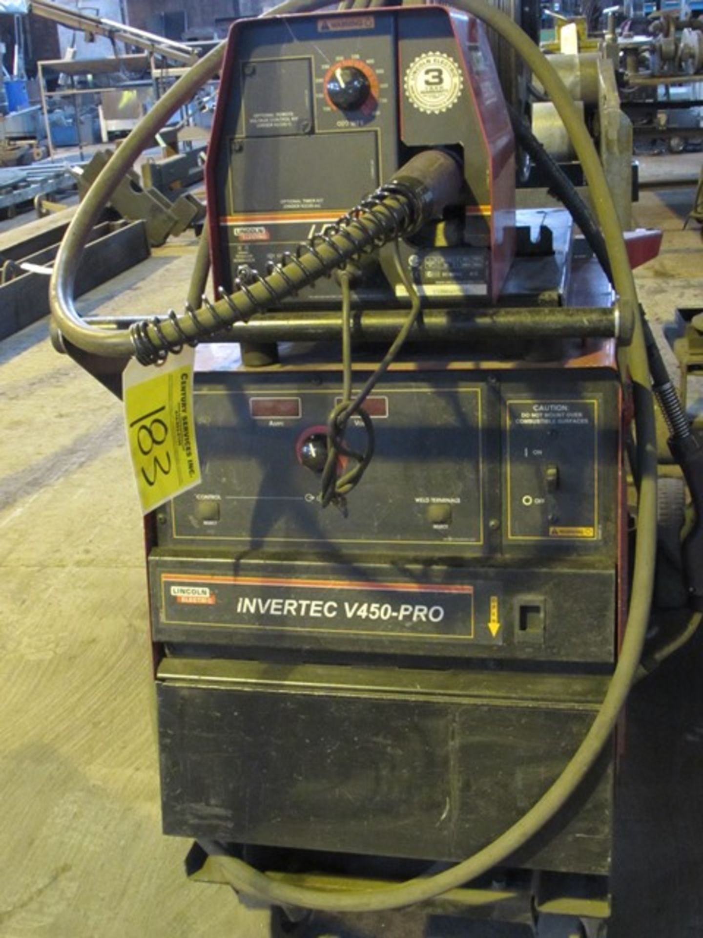 Lincoln Electric Invertec V450 Pro mig welder S/N - U1081201306 - Image 2 of 3