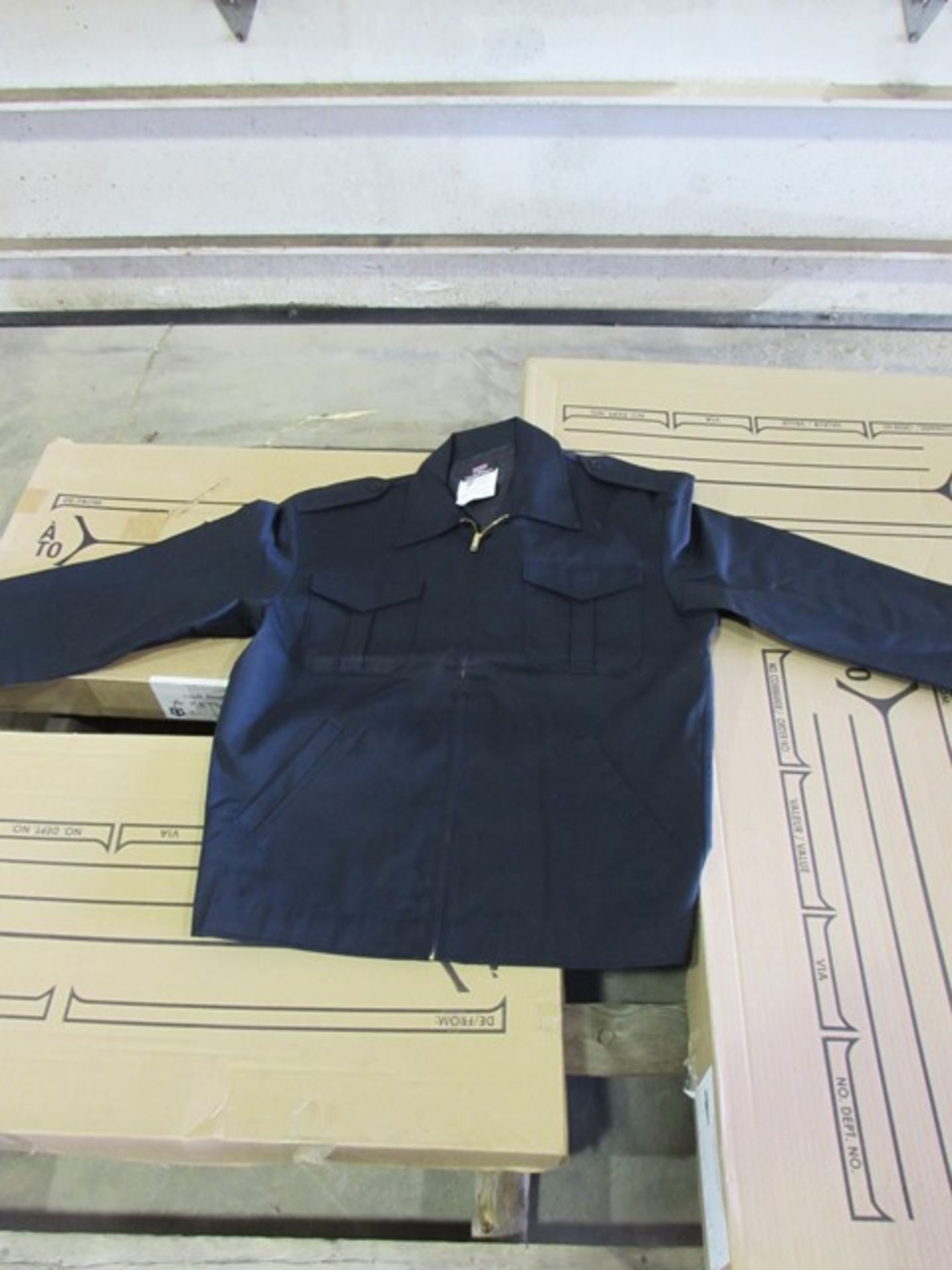 Lot brand new navy blue work jackets (approx 25 pcs)