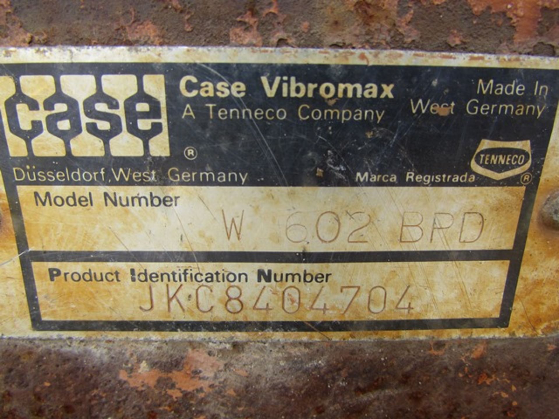 Case "W602 BPD" vibratory Padfoot roller VIN # JKC8404704 - Image 4 of 4