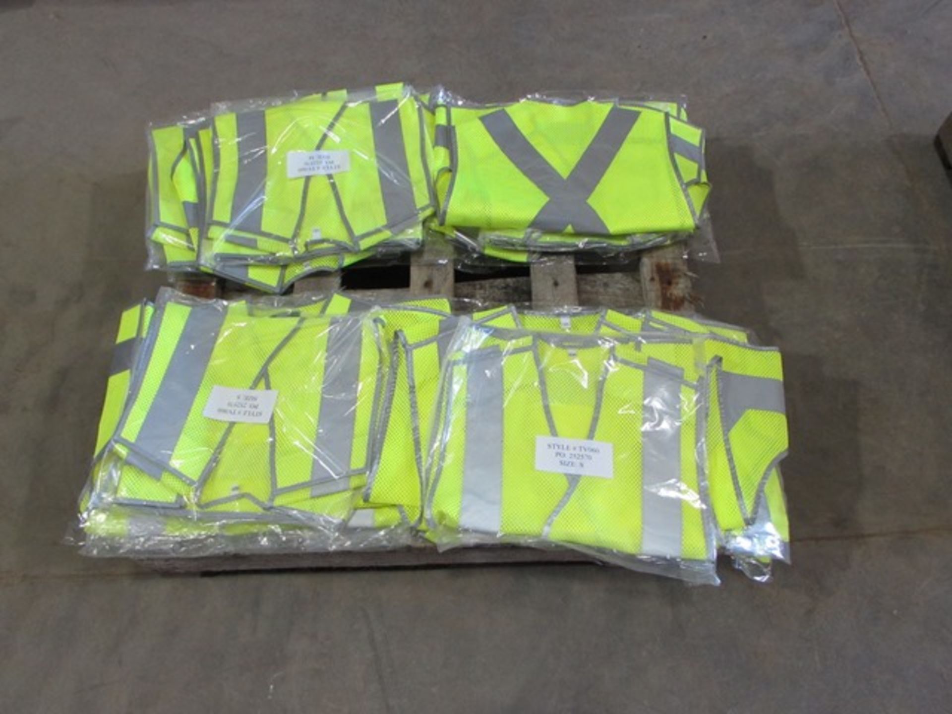 Lot brand new fluorescent safety vest c/w 3M reflective striping, Velcro adjustable waist (approx - Image 3 of 3