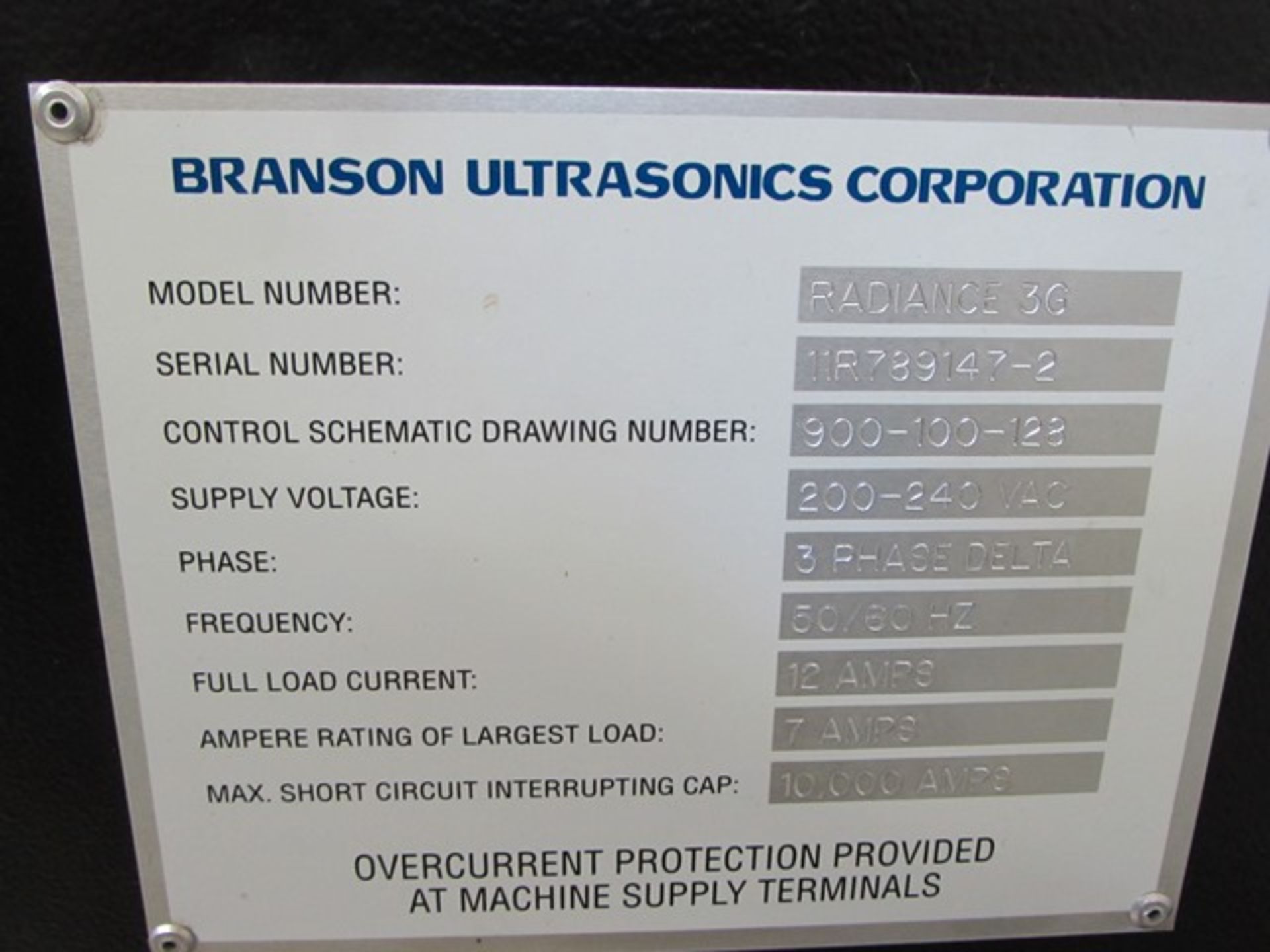 2011 Branson laser welding system equipment c/w  Radiance 3G bench-top controller with 2-laser - Image 3 of 13