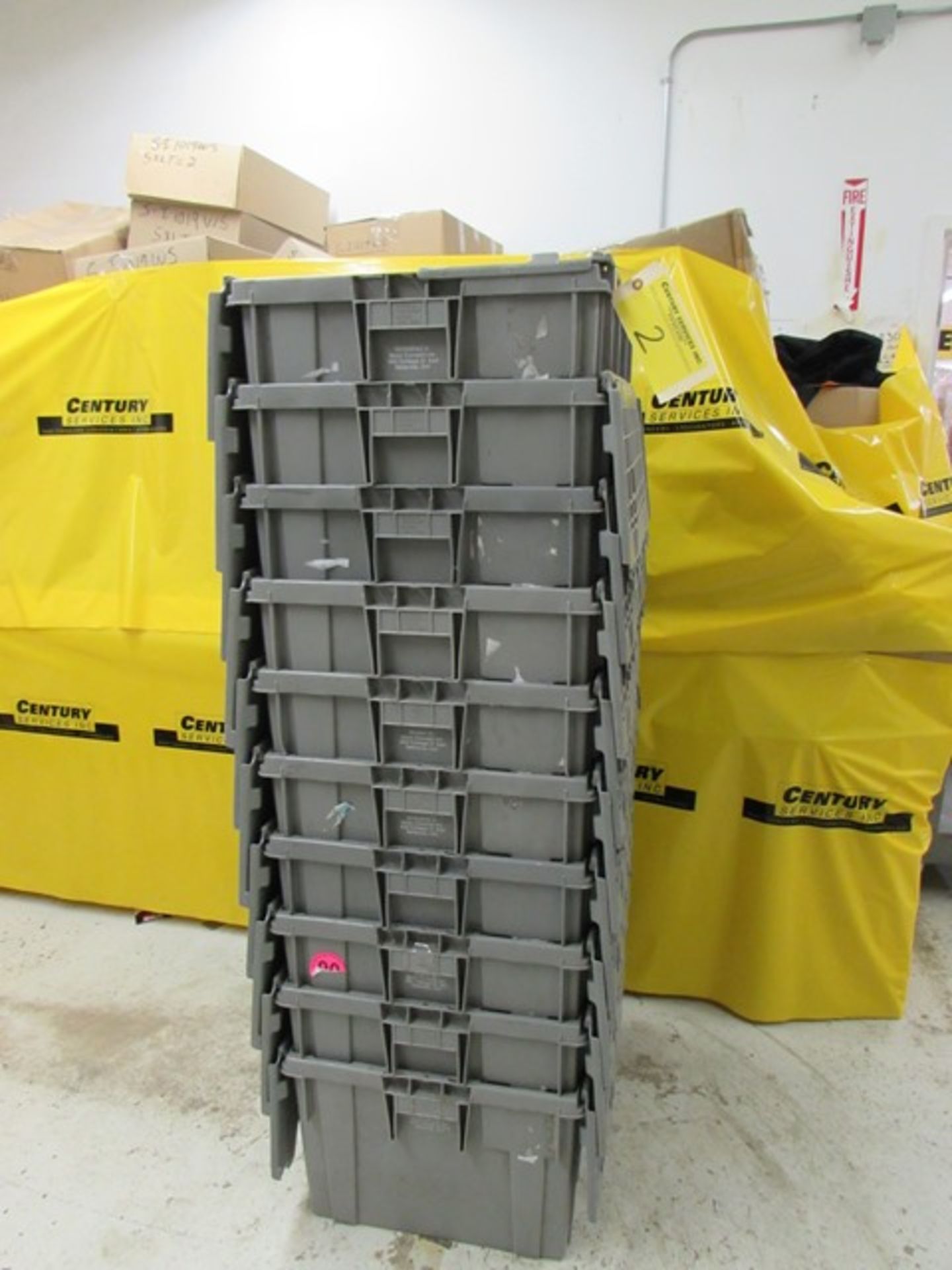 19"x28"x14" Stackable plastic storage totes