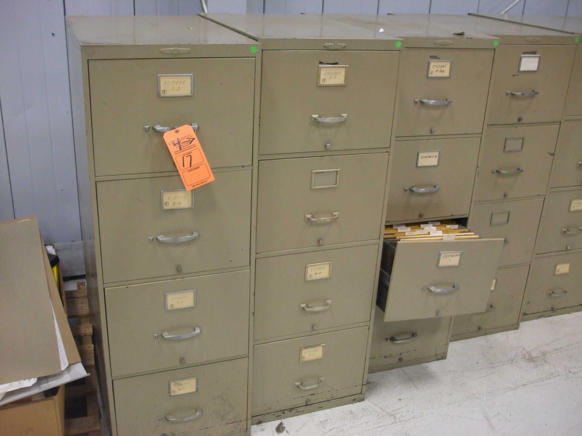 (4) FILE CABINETS