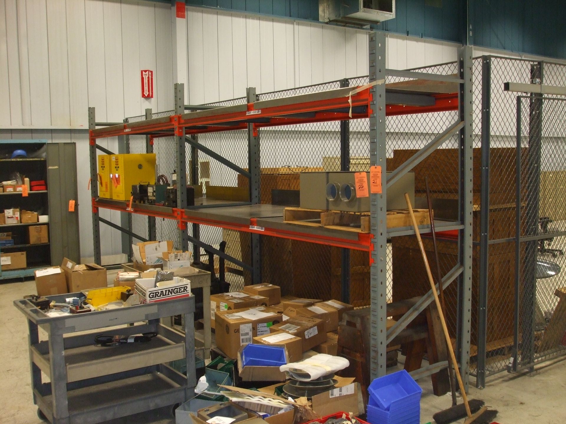 (3) SECTIONS  8' PALLET RACKING