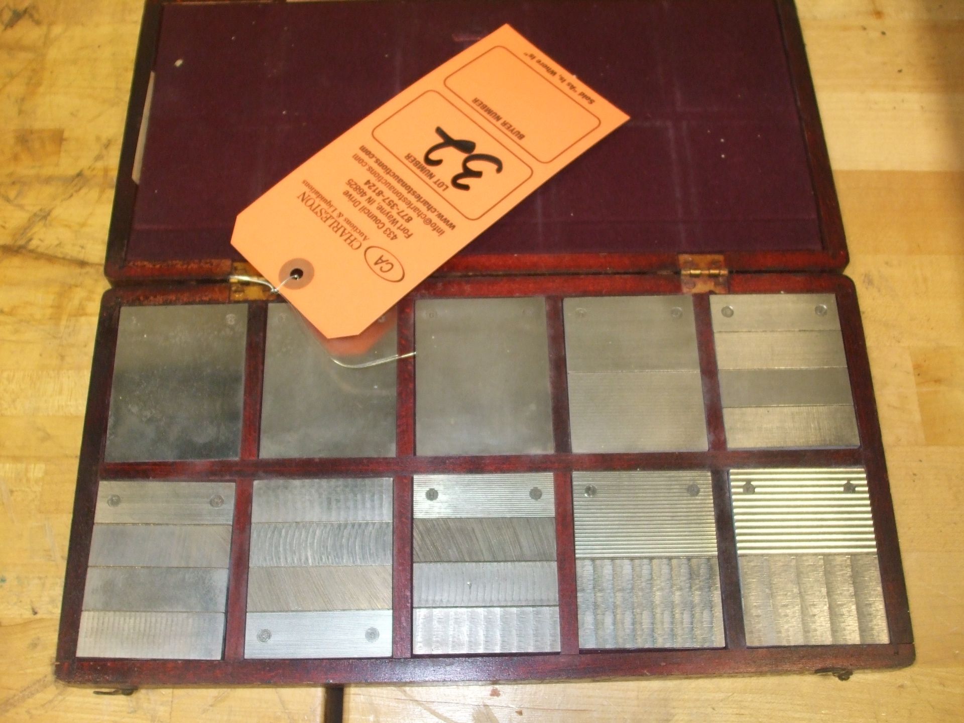 (1) GE STANDARD ROUGHNESS SPECIMENS