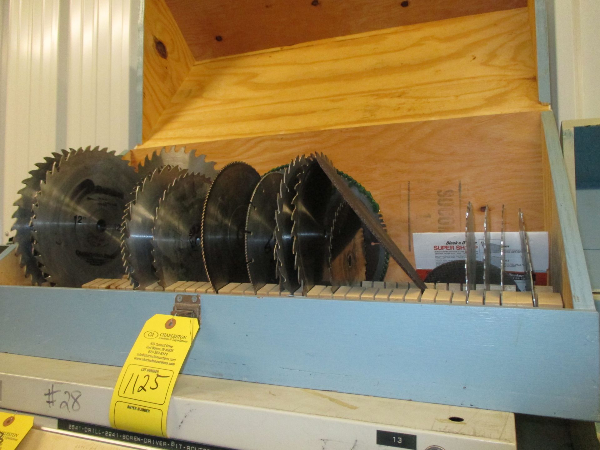 PALLET OF VARIOUS SAW BLADES & CASE 1320 Production Road, Fort Wayne, IN 46808 - Image 2 of 2