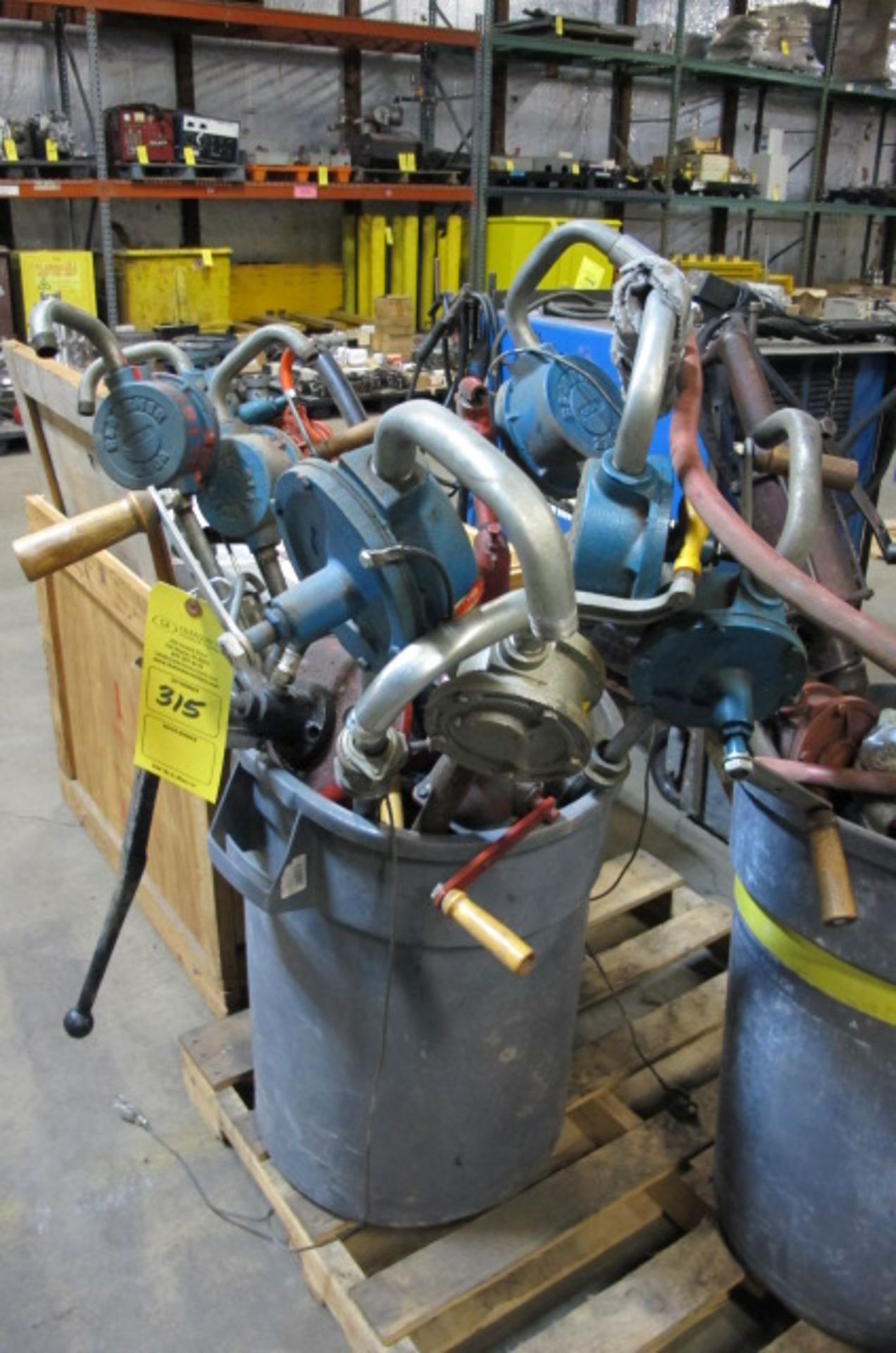 ASSORTED BARREL PUMPS 7663 OH 120, Lyons, Ohio 43523 - all Gaylord plastic pallets are NOT