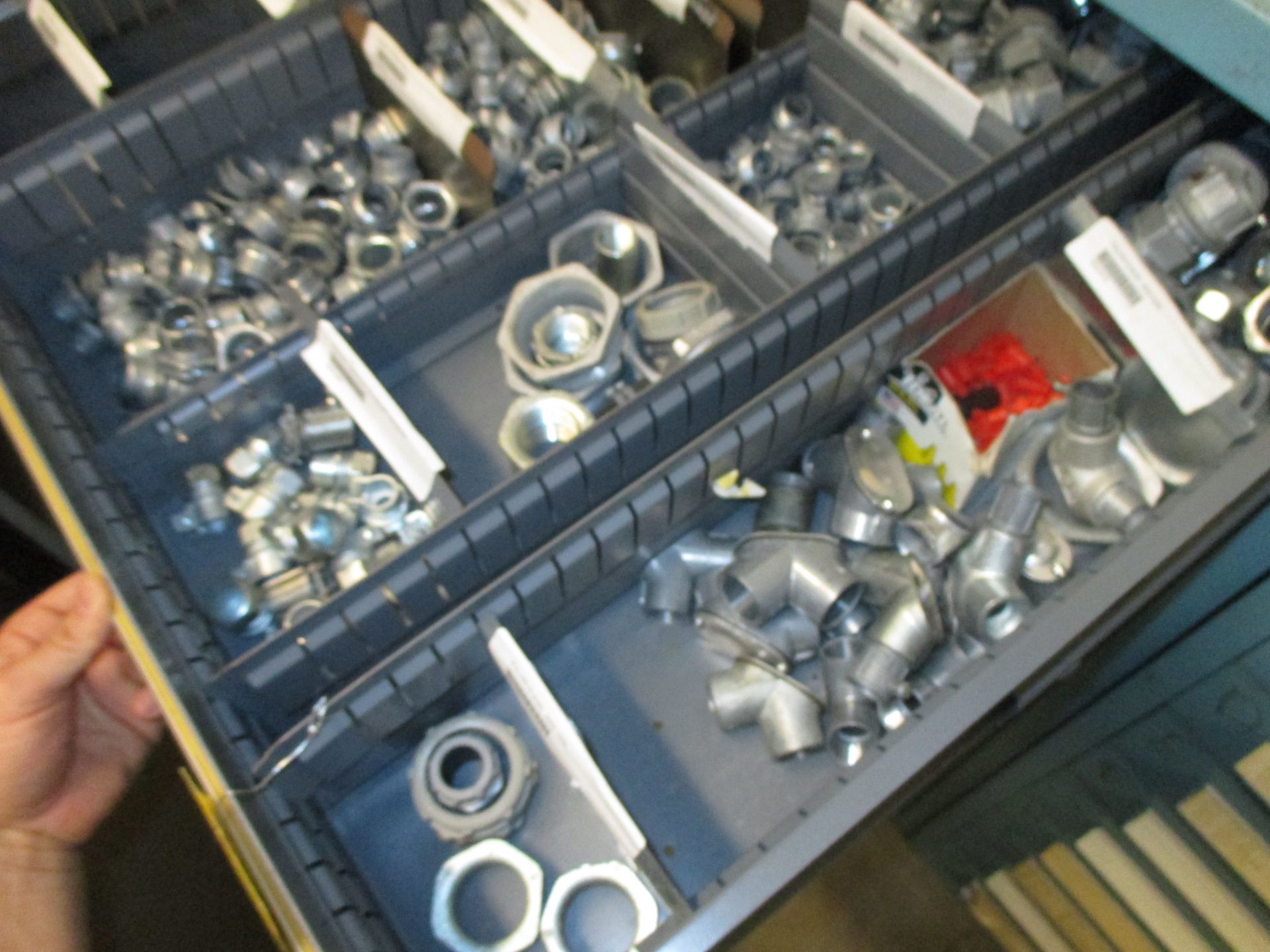 CONTENTS OF CABINET INCLUDING CHASE NIPPLES; BEAM CLAMPS & FITTINGS 1320 Production Road, Fort