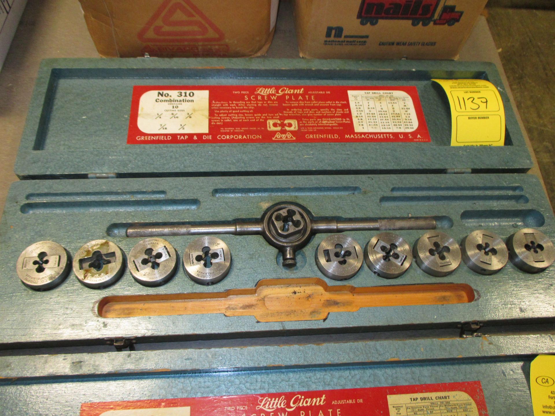 LITTLE GIANT SCREW PLATE NO. 310 1320 Production Road, Fort Wayne, IN 46808