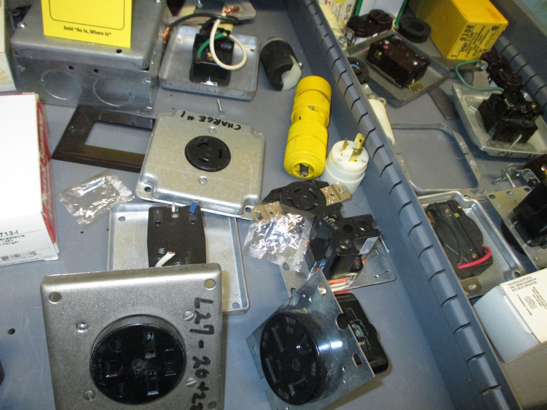 CONTENTS OF CABINET INCLUDING ESD GROUNDING; GFCI RECEPTABLES & OTHER MISC. FITTINGS 1320 Production - Image 2 of 7