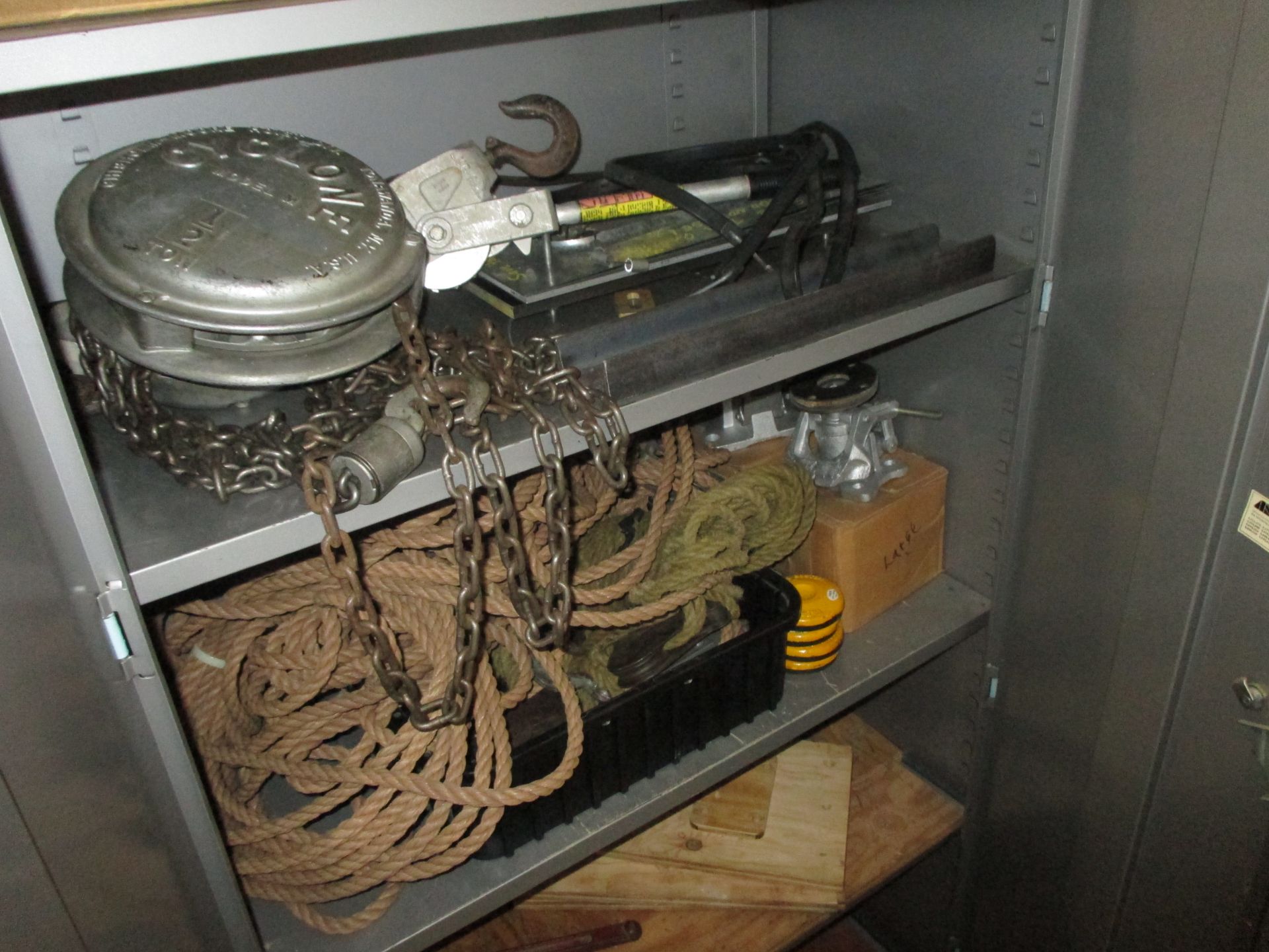 STEEL CABINET & CONTENTS INCLUDING VARIOUS MOVING EQUIPMENT 1320 Production Road, Fort Wayne, IN - Image 2 of 2