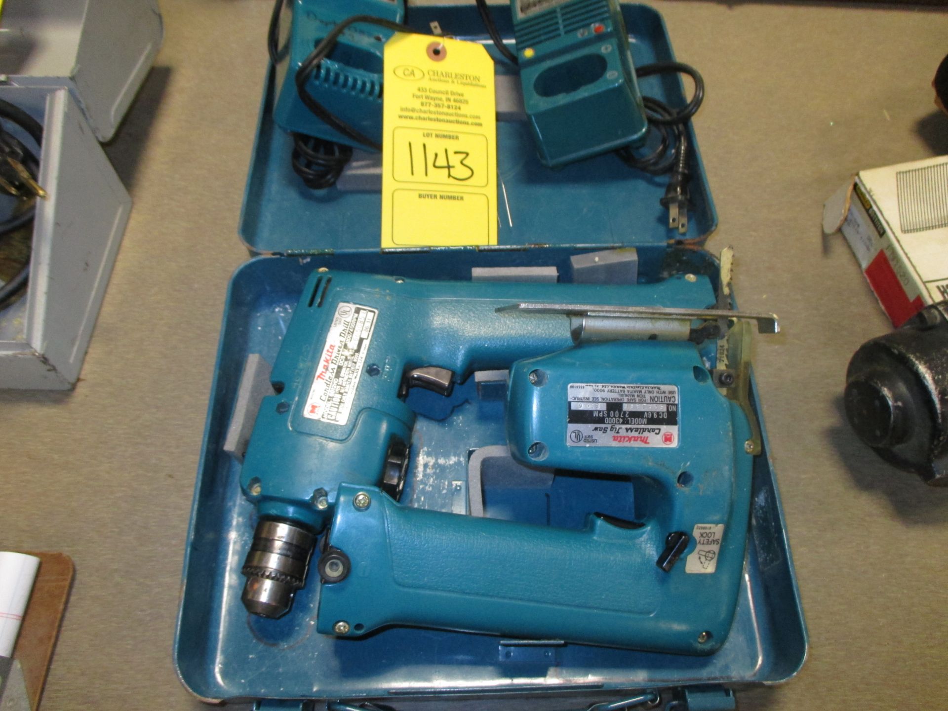 (1) MAKITA JIG SAW; M# 4300D; (1) MAKITA DRILL M# 6012HD 1320 Production Road, Fort Wayne, IN 46808