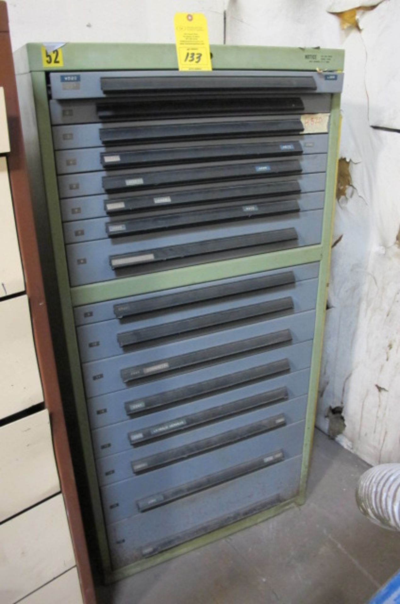 16-DRAWER TOOL/PARTS CABINET 7478 OH 120, Lyons, Ohio 43523 - all Gaylord plastic pallets are NOT