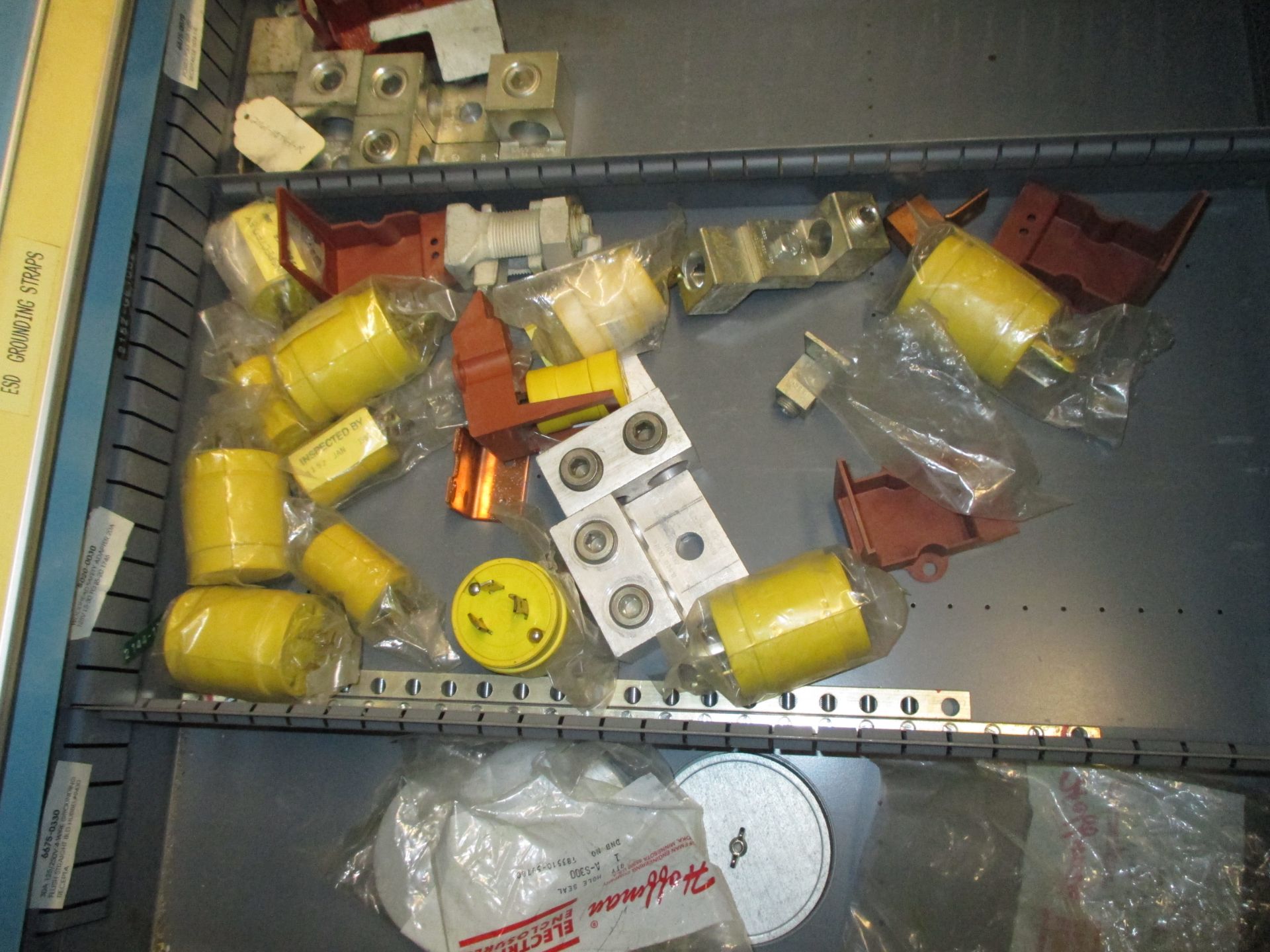 CONTENTS OF CABINET INCLUDING ESD GROUNDING; GFCI RECEPTABLES & OTHER MISC. FITTINGS 1320 Production - Image 5 of 7