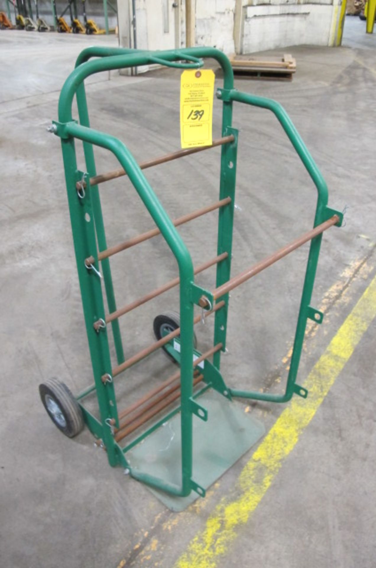 GREENLEE WIRE SPOOL CART/ HAND CART; 38733 7484 OH 120, Lyons, Ohio 43523 - all Gaylord plastic