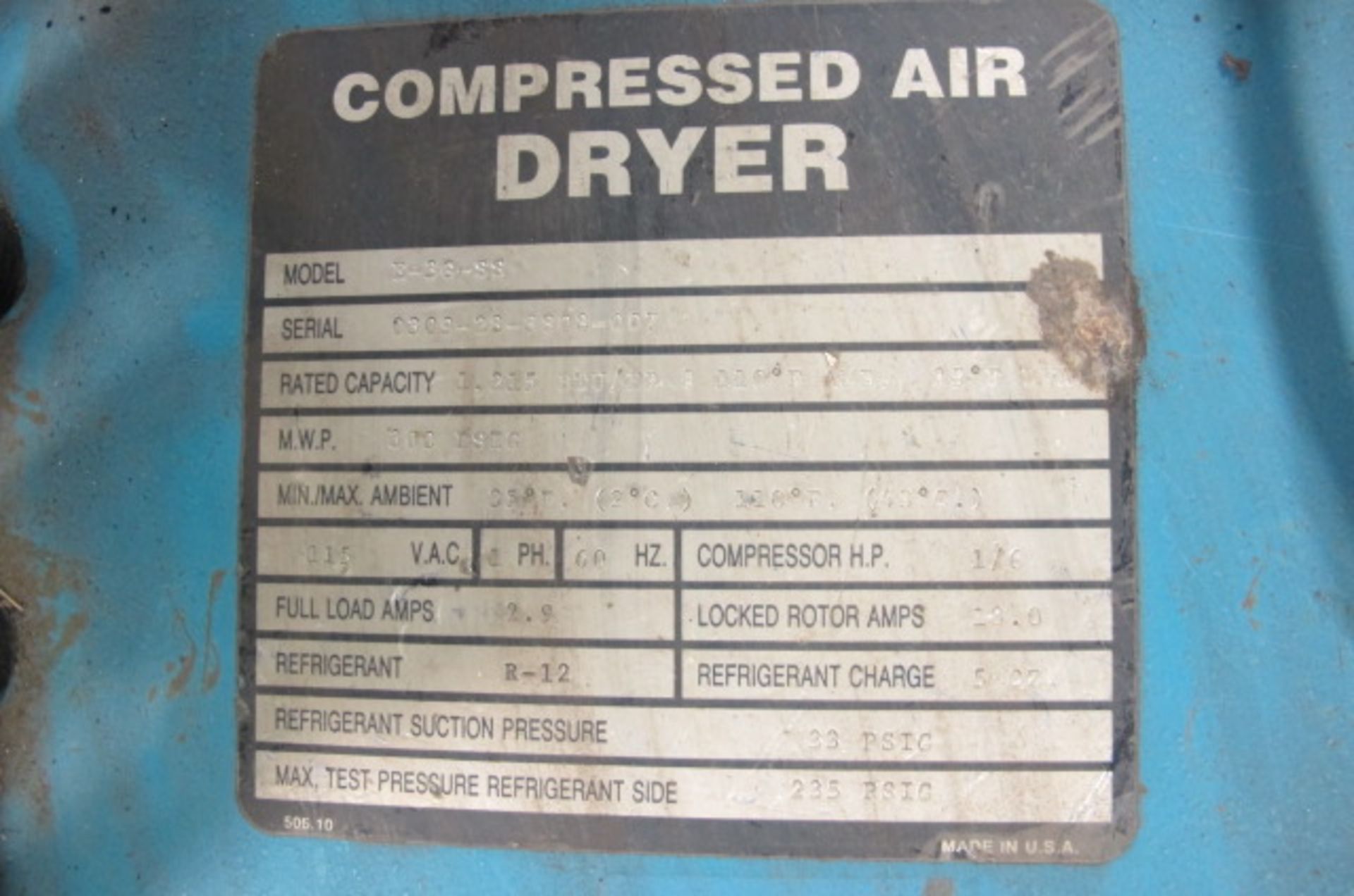 (2) COMPRESSED AIR DRYERS; M# E-30-SS 7470 OH 120, Lyons, Ohio 43523 - all Gaylord plastic pallets - Image 2 of 2